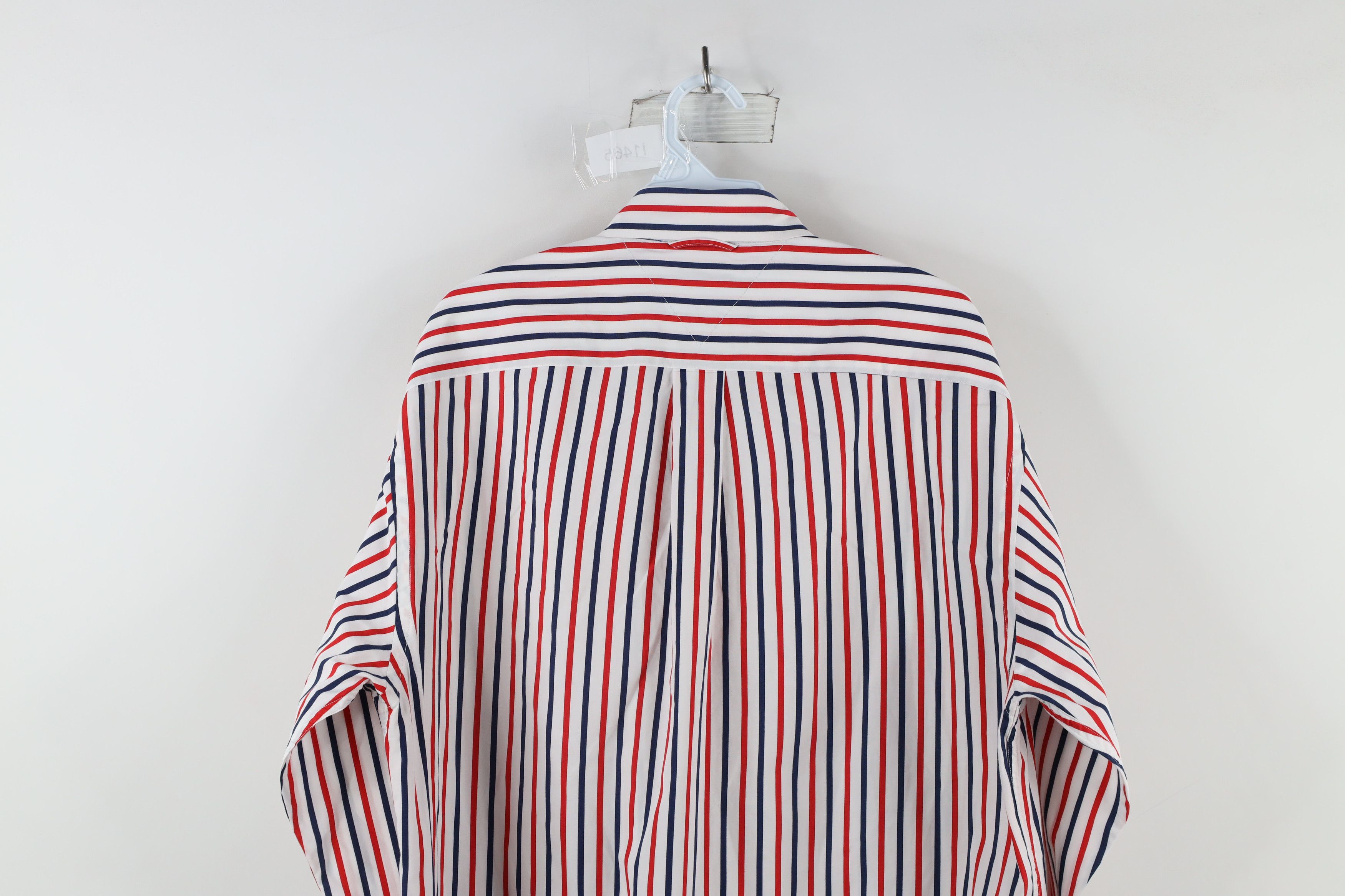 Tommy Hilfiger × Vintage Vintage 90s Tommy Hilfiger Block Collared Button Down Shirt Size US M / EU 48-50 / 2 - 11 Thumbnail
