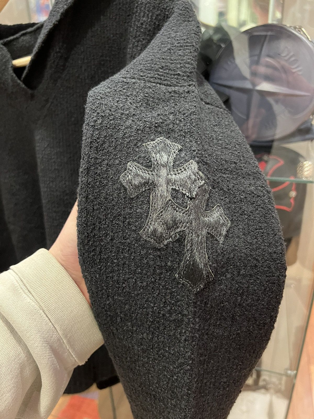 Chrome Hearts Chrome Hearts Sleep With Fishes Cross Patch Sweatshirt Size US S / EU 44-46 / 1 - 3 Thumbnail