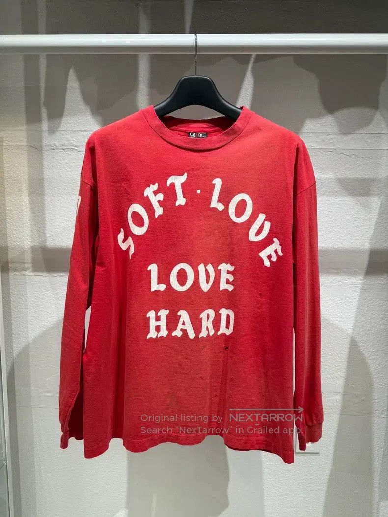 Saint Michael Saint Michael SOFT LOVE HARD Long Sleeve Shirt Size US XL / EU 56 / 4 - 3 Thumbnail