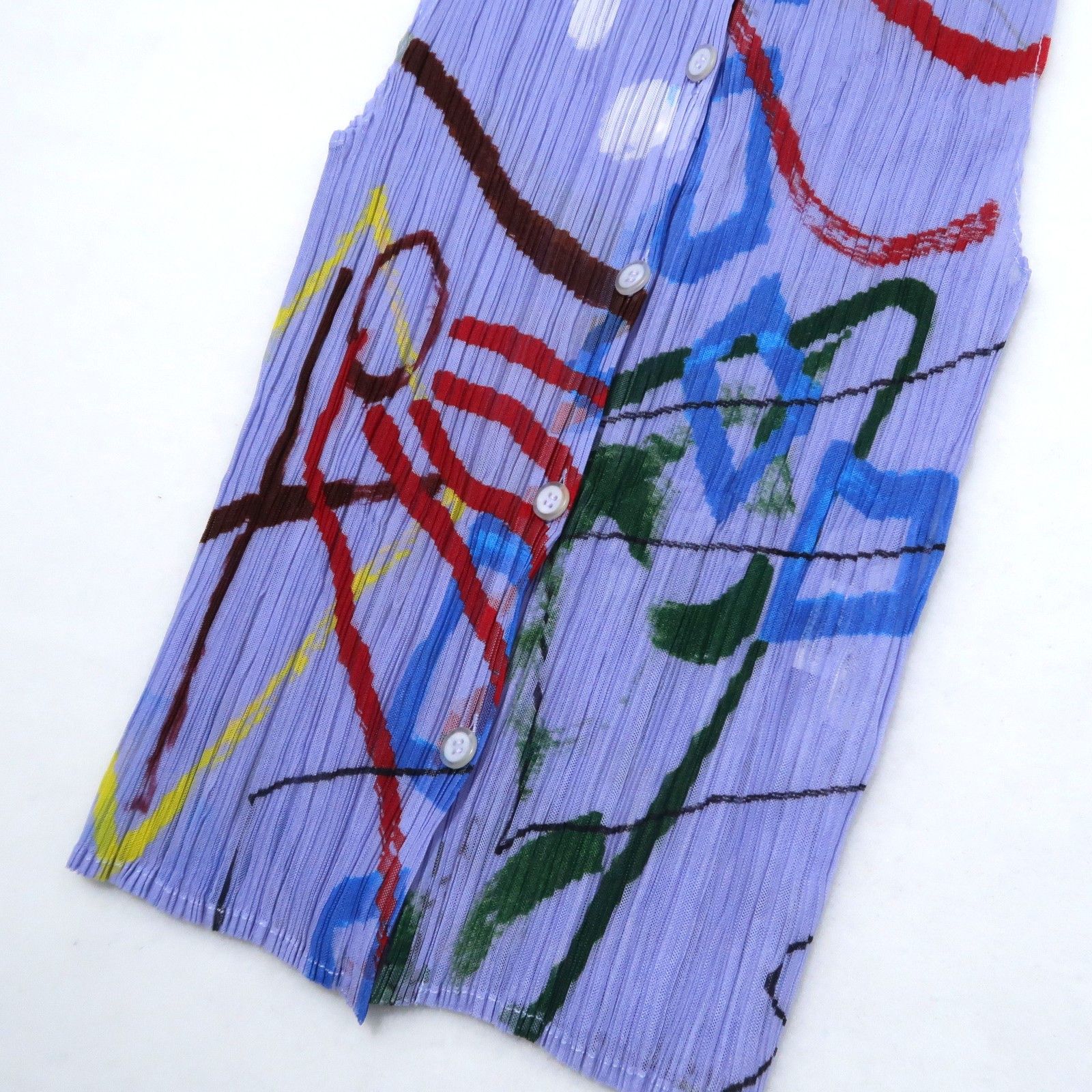 Pleats Please Issey Miyake Pleats Please Issey Miyake "Graffiti Geometry" Vest Size US M / EU 48-50 / 2 - 5 Thumbnail