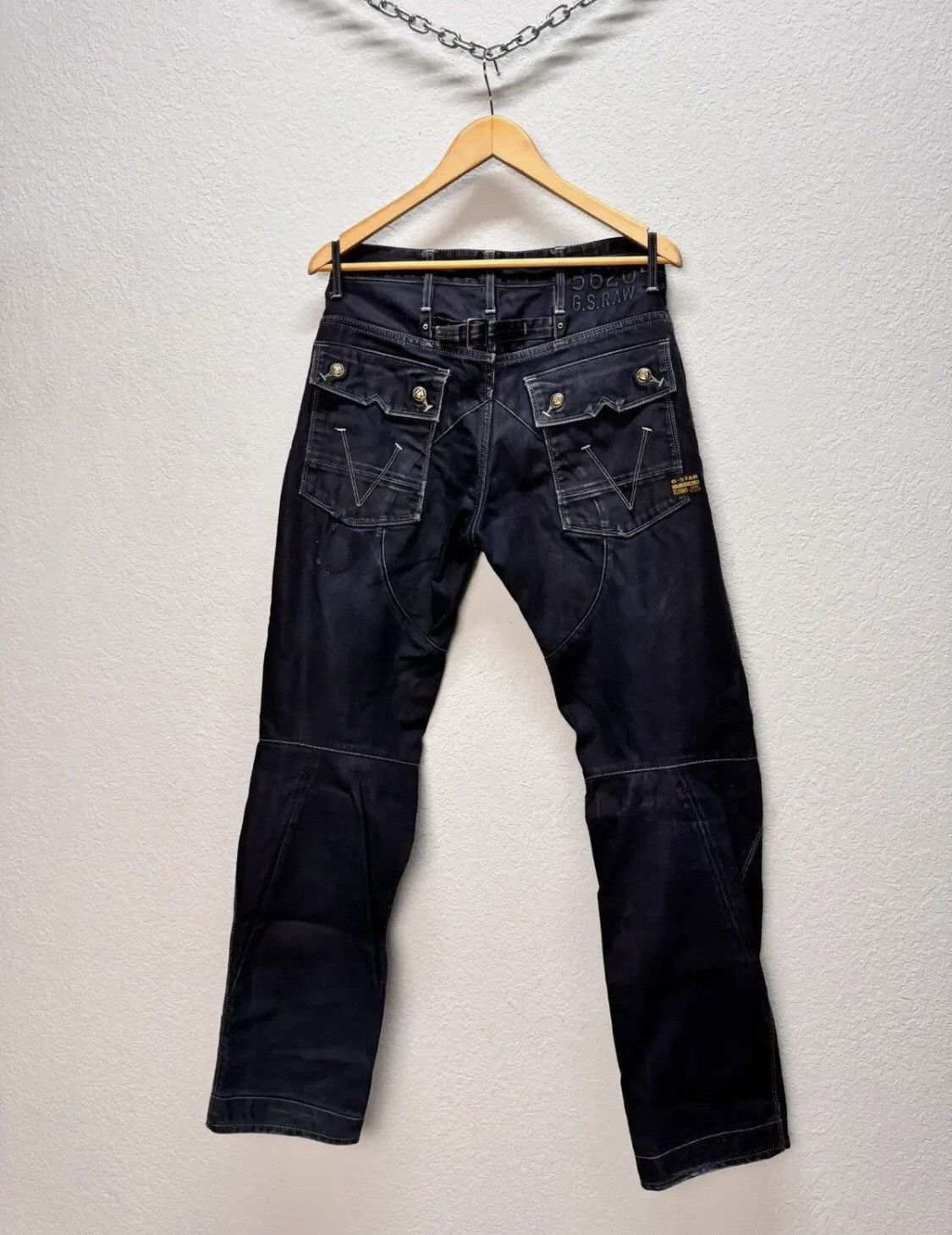 Other Vintage Junya Watanabe Bondage Style G Star Raw Cargo Pants Size US 31 - 10 Thumbnail