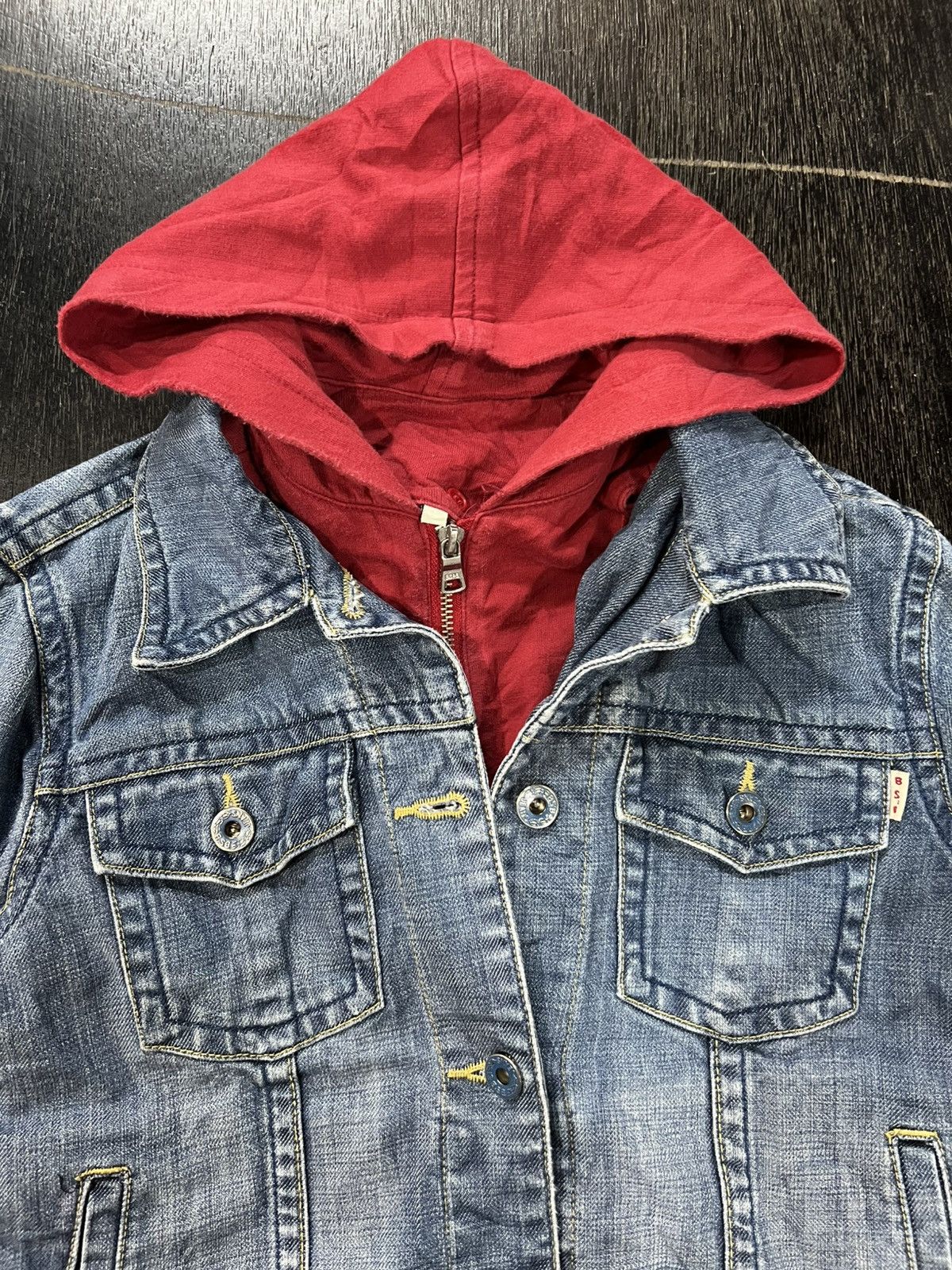Japanese Brand BSB Japanese Koi Fish Embroidered Denim Jacket Size US S / EU 44-46 / 1 - 5 Thumbnail