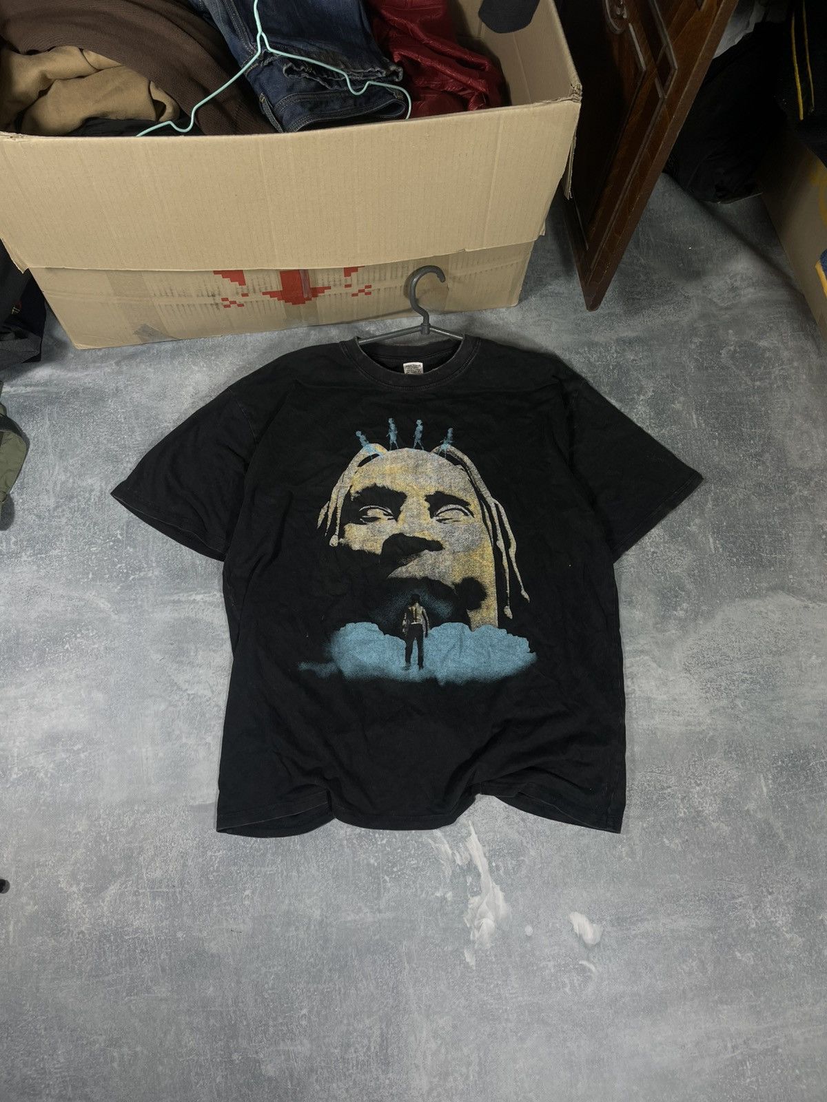 Travis Scott Travis Scott overpint big logo flame tee t-shirt Size US L / EU 52-54 / 3 - 2 Thumbnail
