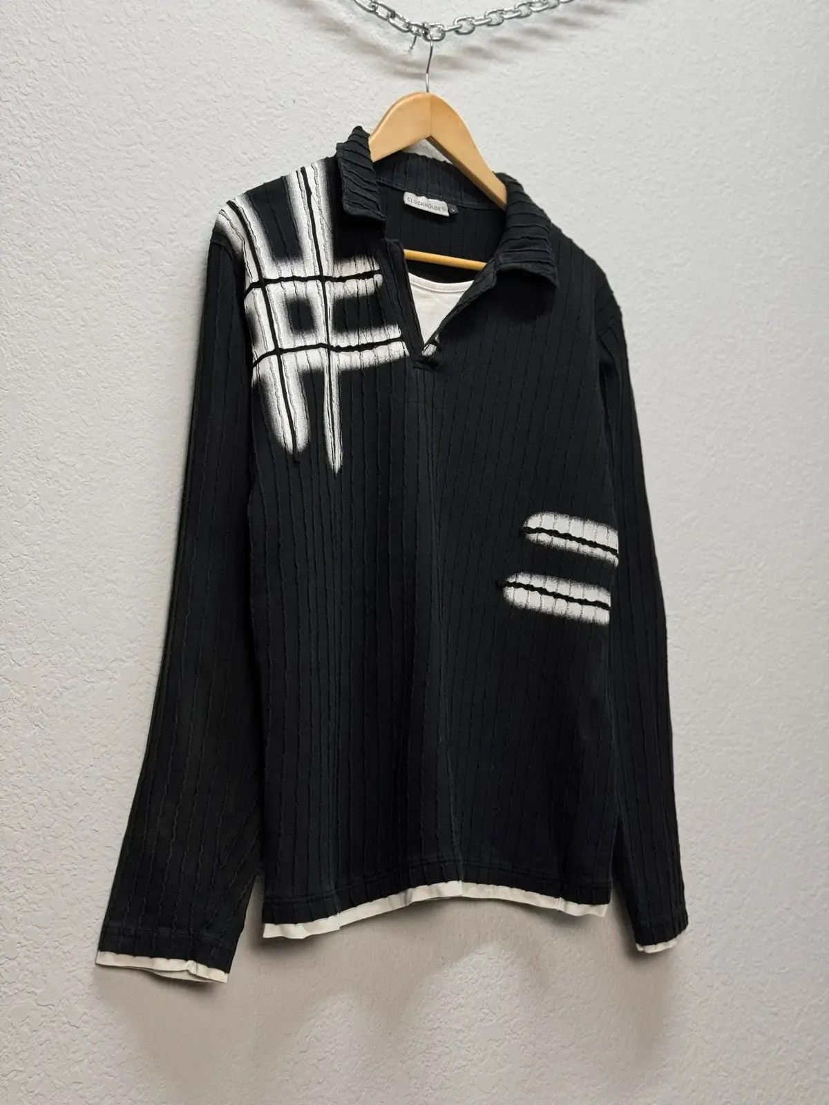 If Six Was Nine × Le Grande Bleu (L.G.B.) × Vintage VINTAGE SWEATER AVANT GARDE IF SIX WAS NINE STYLE GOTHIC Size US L / EU 52-54 / 3 - 11 Thumbnail
