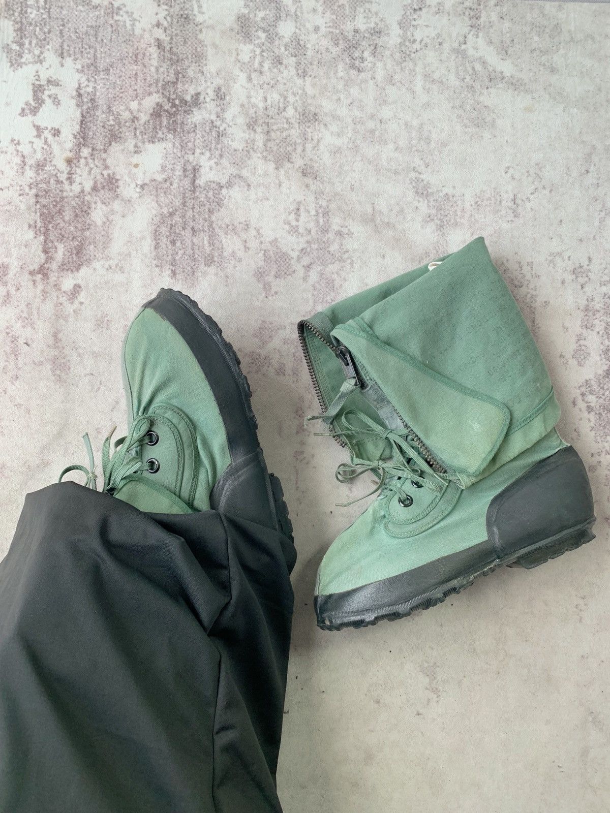 Vintage 1960s Faded Canvas Vietnam Era Zip Up Military Combat Boots Size US 9 / EU 42 - 1 Thumbnail
