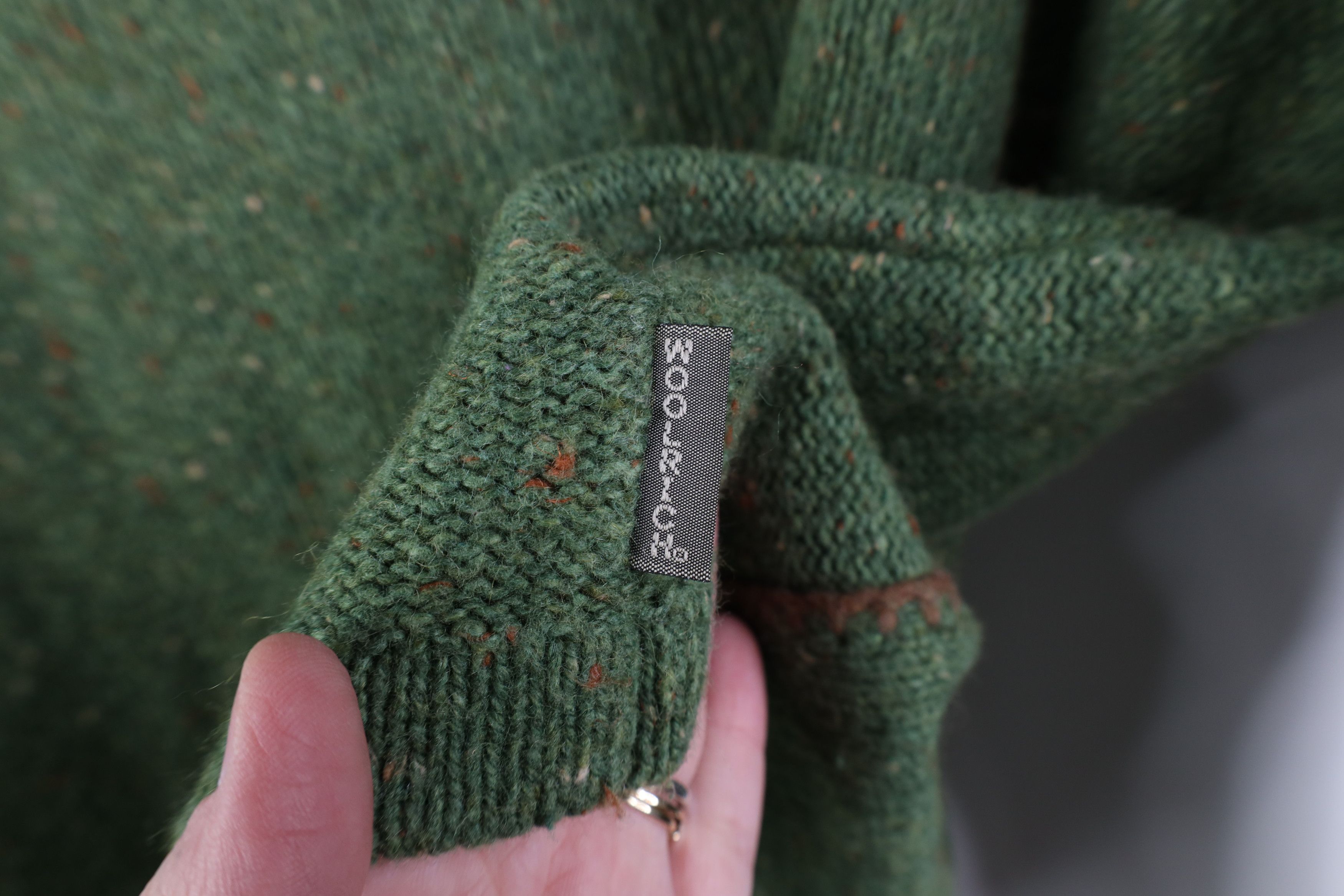 Woolrich Woolen Mills Vintage Woolrich Earth Tone Fleck Wool Blend Zip Sweater Size US L / EU 52-54 / 3 - 9 Thumbnail