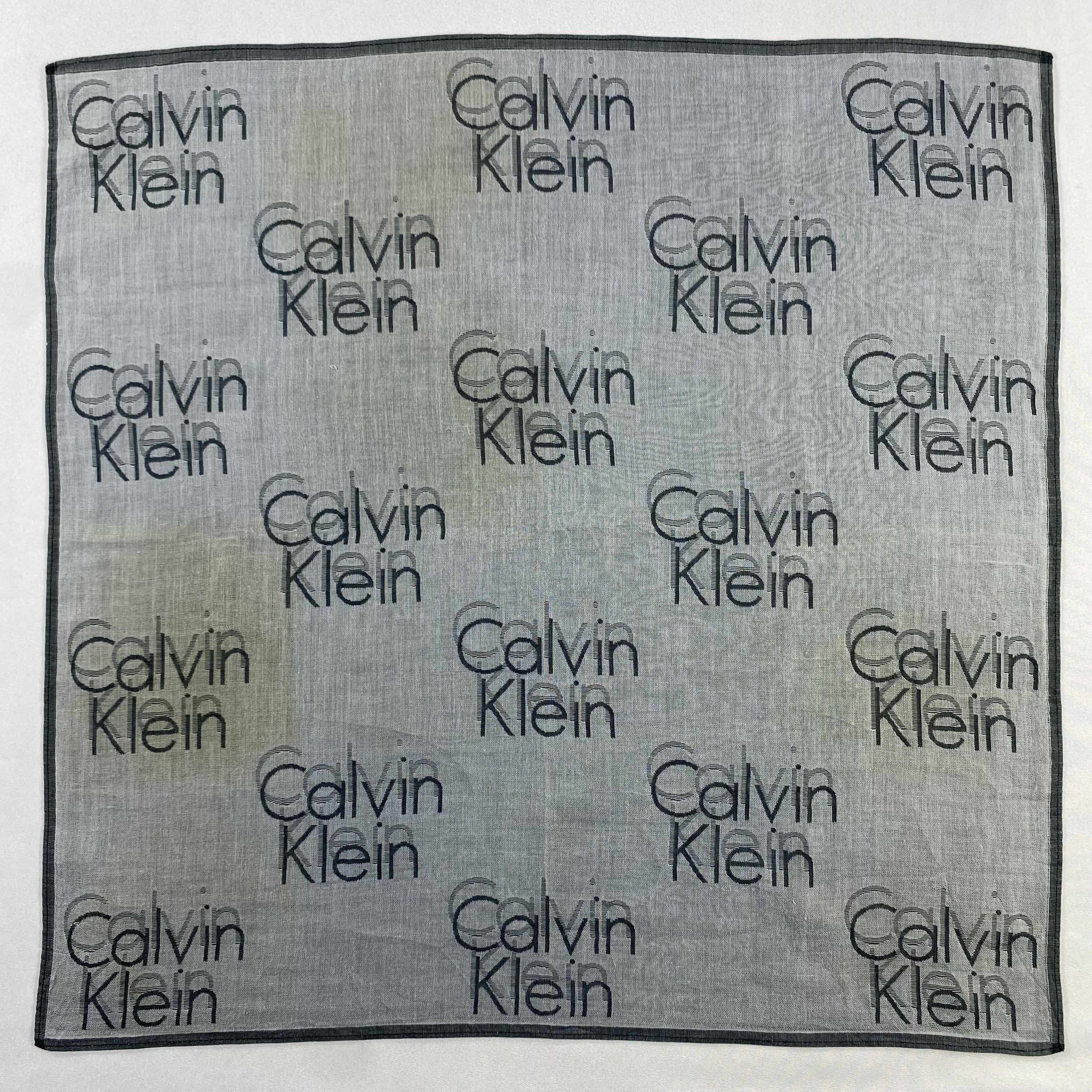 Calvin Klein × Vintage Calvin Klein Bandana/ Handkerchief / Neckerchief-P1775 Size ONE SIZE - 1 Thumbnail
