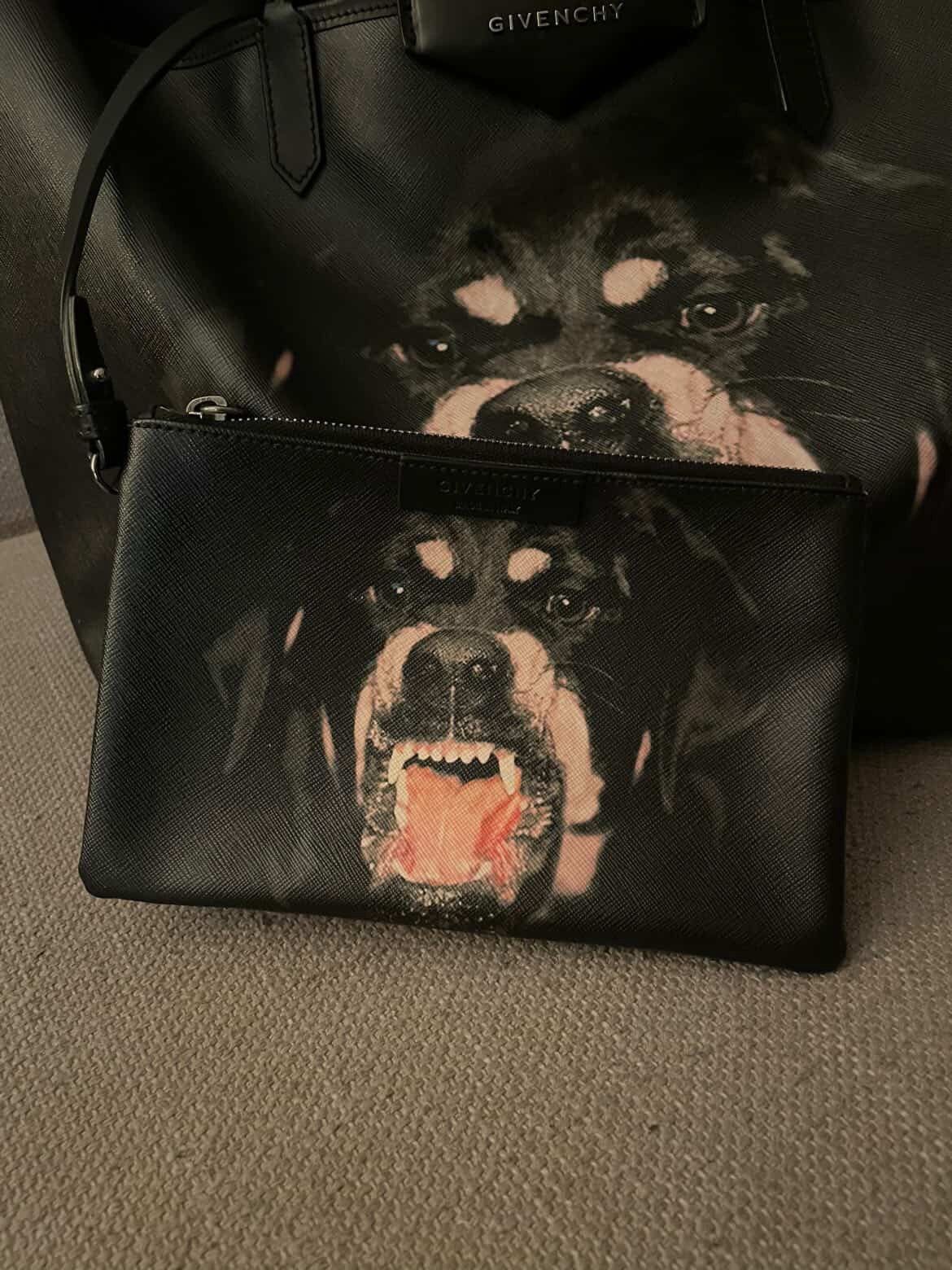 Givenchy Givenchy Rottweiler Tote Bag Purse With Pouch Size ONE SIZE - 2 Thumbnail