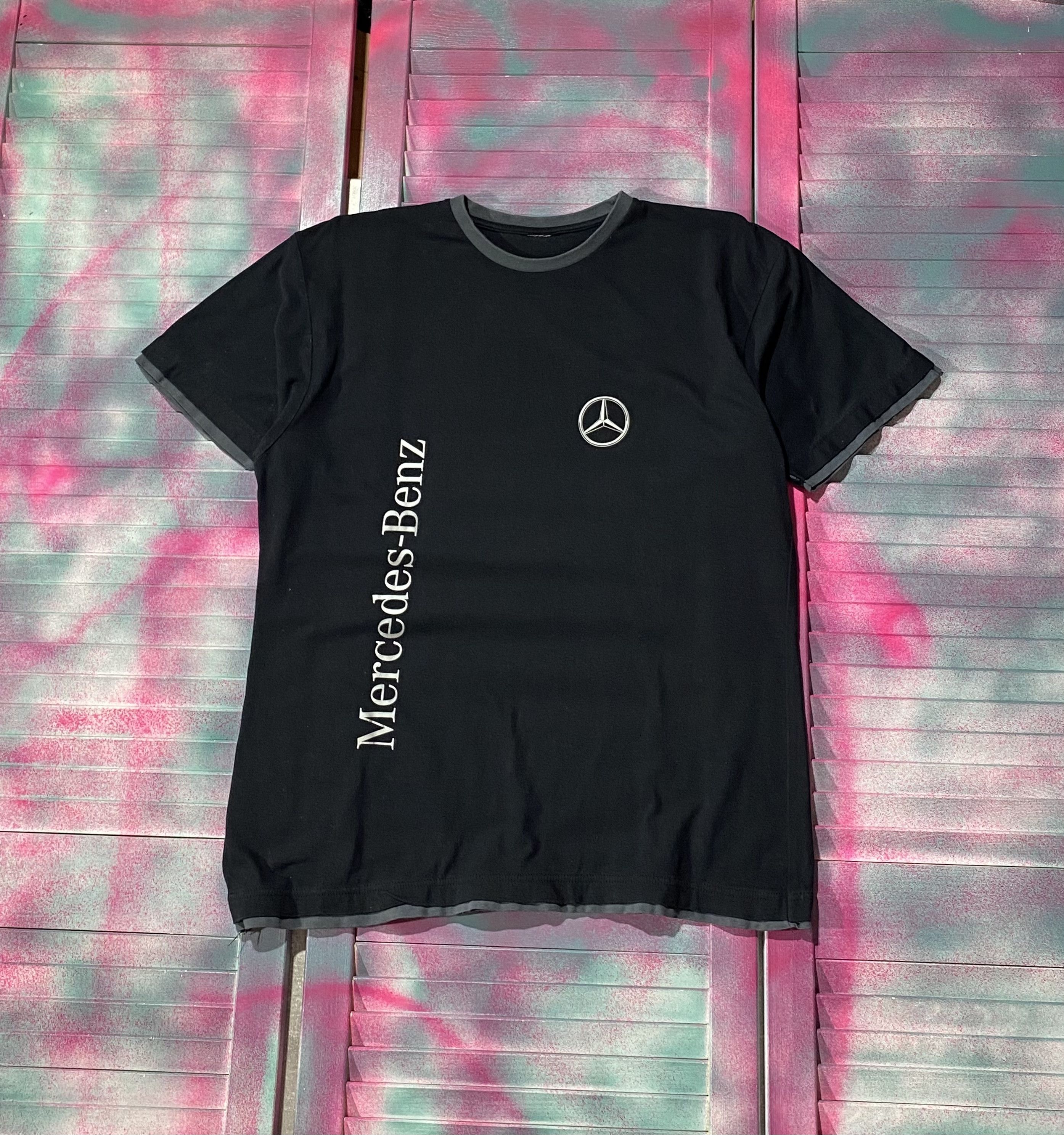 Mercedes-Benz Vintage Y2K Mercedes-Benz Big Logo T-shirt Size US M / EU 48-50 / 2 - 1 Thumbnail