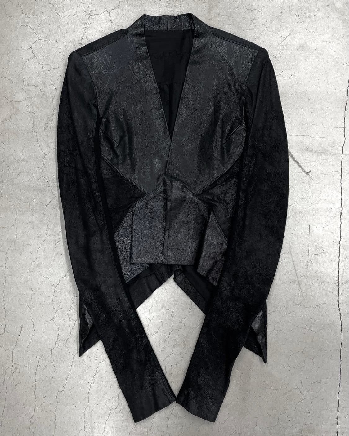 Rick Owens Rick Owens Mix Leather Jacket Size S / US 4 / IT 40 - 1 Thumbnail
