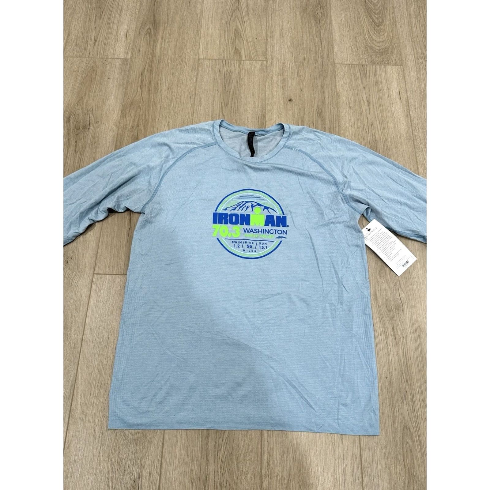 Lululemon VINTAGE-NOT APPLICABLE Lululemon Shirt Mens XL Blue Metal Vent Tech 2.0 Ironman Maple Valley Size US XL / EU 56 / 4 - 3 Thumbnail