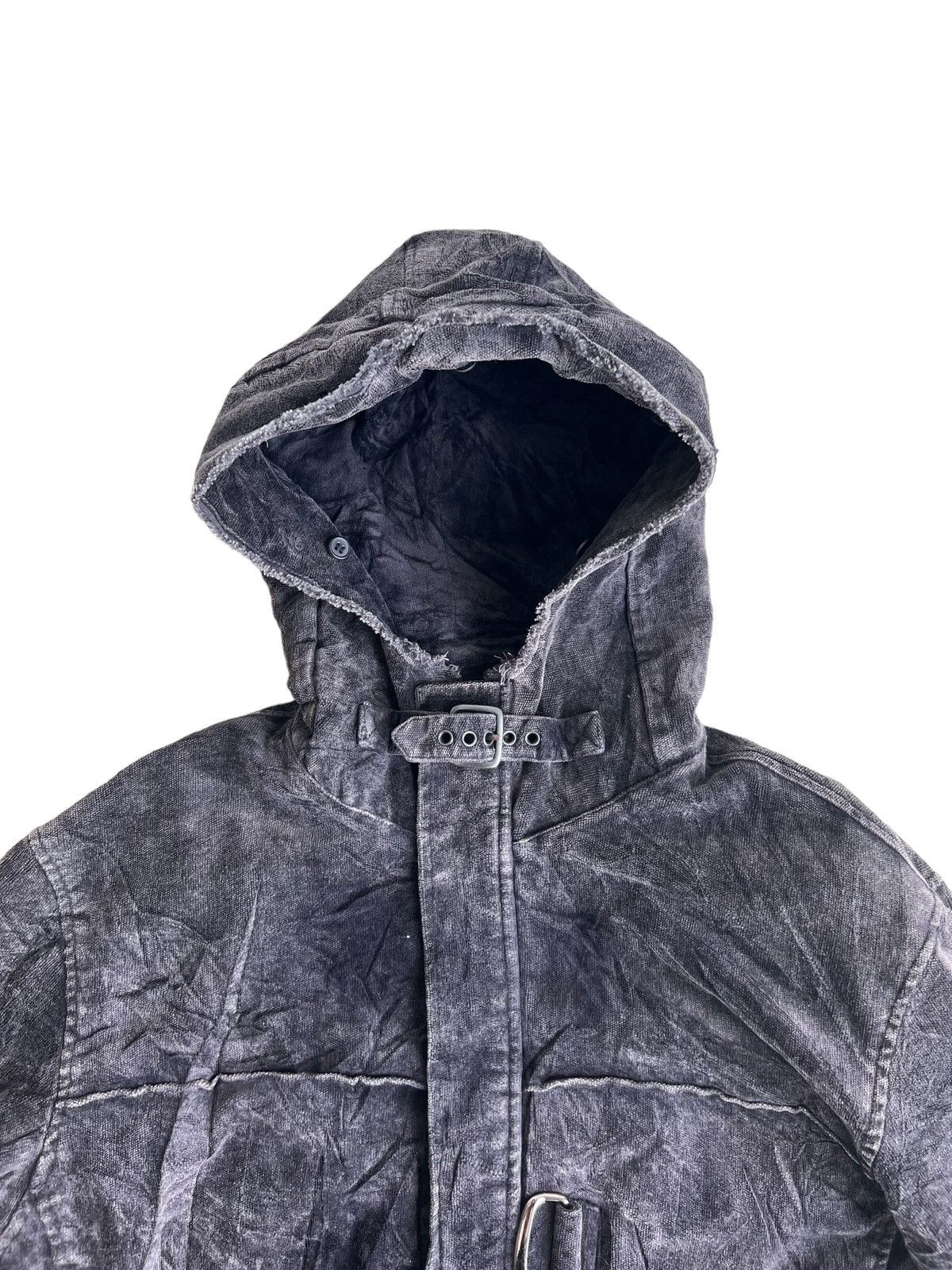 If Six Was Nine 1990s In The Attic 🇯🇵 Velour Patchwork Velco Strap Hoodie Size US L / EU 52-54 / 3 - 5 Thumbnail