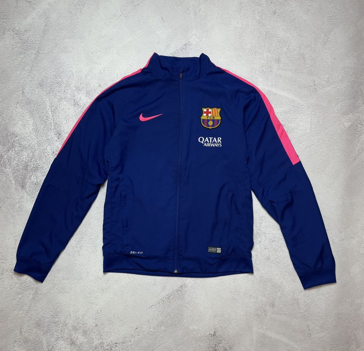 Nike Barcelona Jacket Training Full Zip Mens Football Blue Nike Size US M / EU 48-50 / 2 - 1 Thumbnail