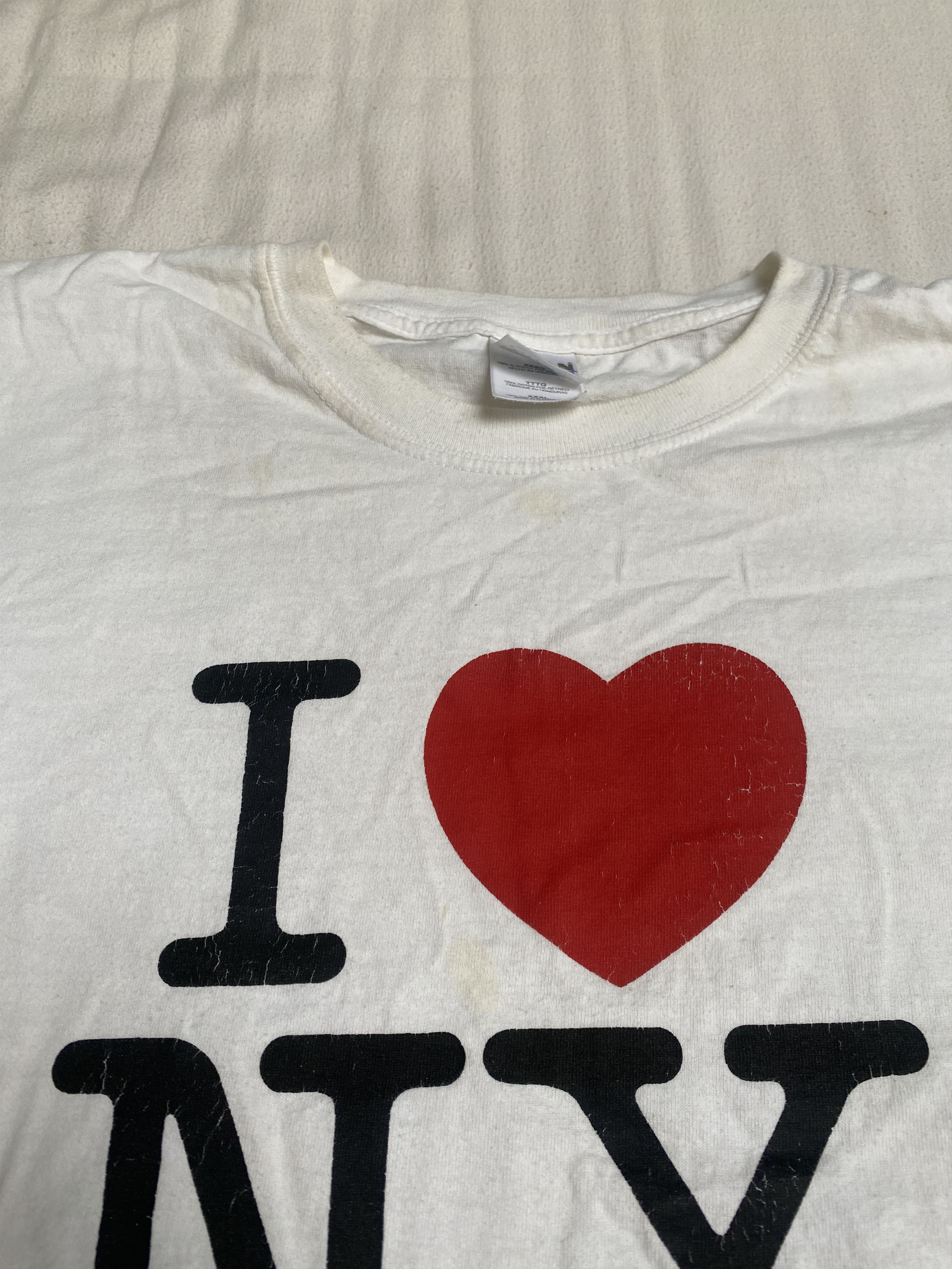 Vintage Vintage I love NY New York big logo t-shirt tee Size US XXL / EU 58 / 5 - 6 Thumbnail