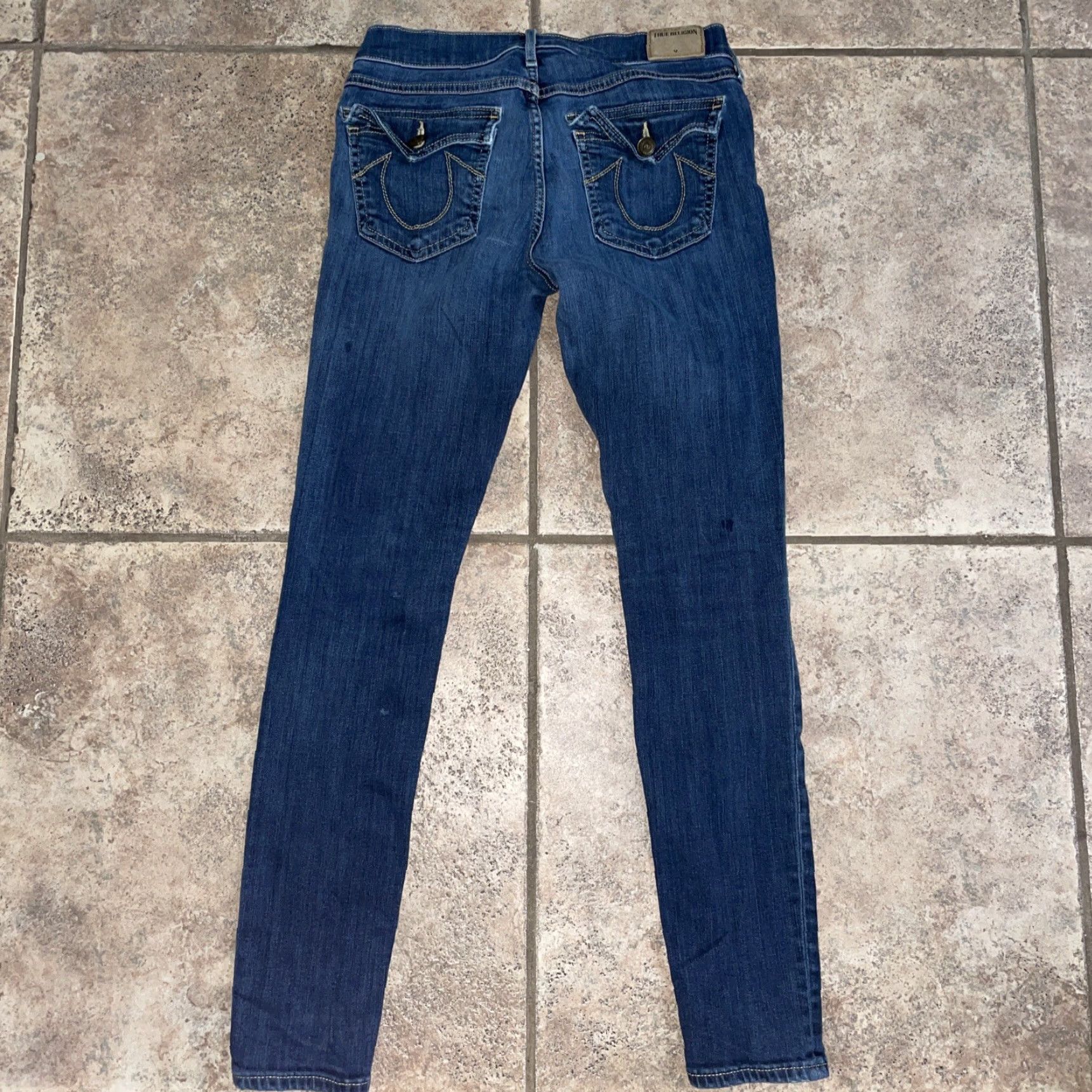 True Religion TRUE RELIGION USA MADE Casey Super Skinny Jeans Womens size 27 27” inseam Blue Size 27" / US 4 / IT 40 - 3 Thumbnail