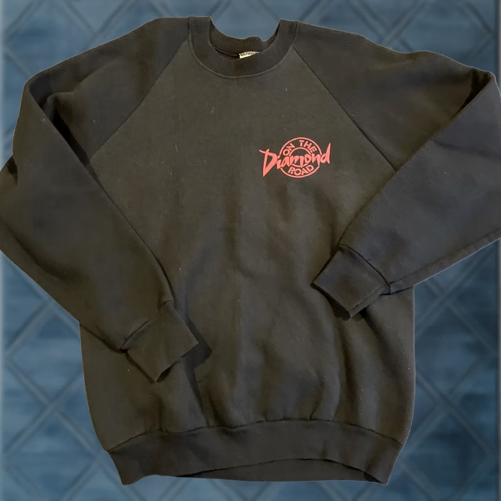 Fruit Of The Loom VINTAGE NEIL DIAMOND ON THE ROAD Tour Crewneck Sweatshirt L Black Mens Large Sweatshirt Size US L / EU 52-54 / 3 - 1 Thumbnail