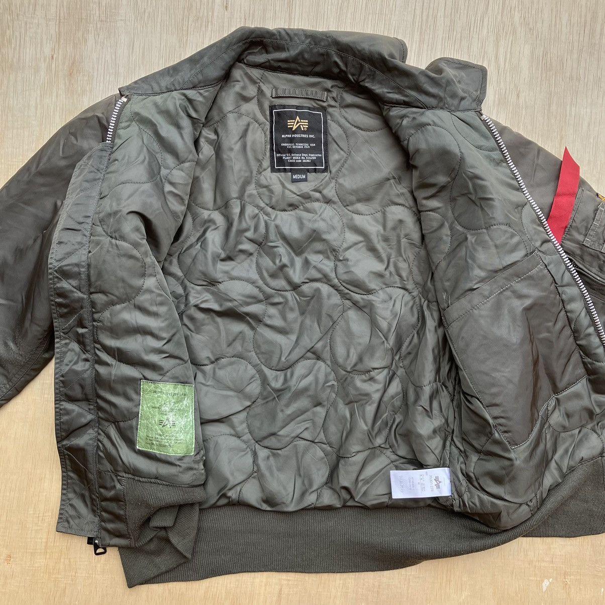 Alpha Industries × Avirex ALPHA INDUSTRIES CWU 45/P BOMBER JACKET Size US M / EU 48-50 / 2 - 10 Thumbnail