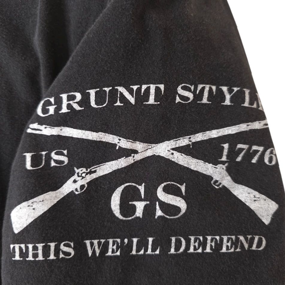 Vintage Grunt Style Workout T Shirt Mens Size Large Black Reps Not Texts Bodybuilding Gym Shirt Mens Large Black Grunt Style Size US L / EU 52-54 / 3 - 6 Thumbnail