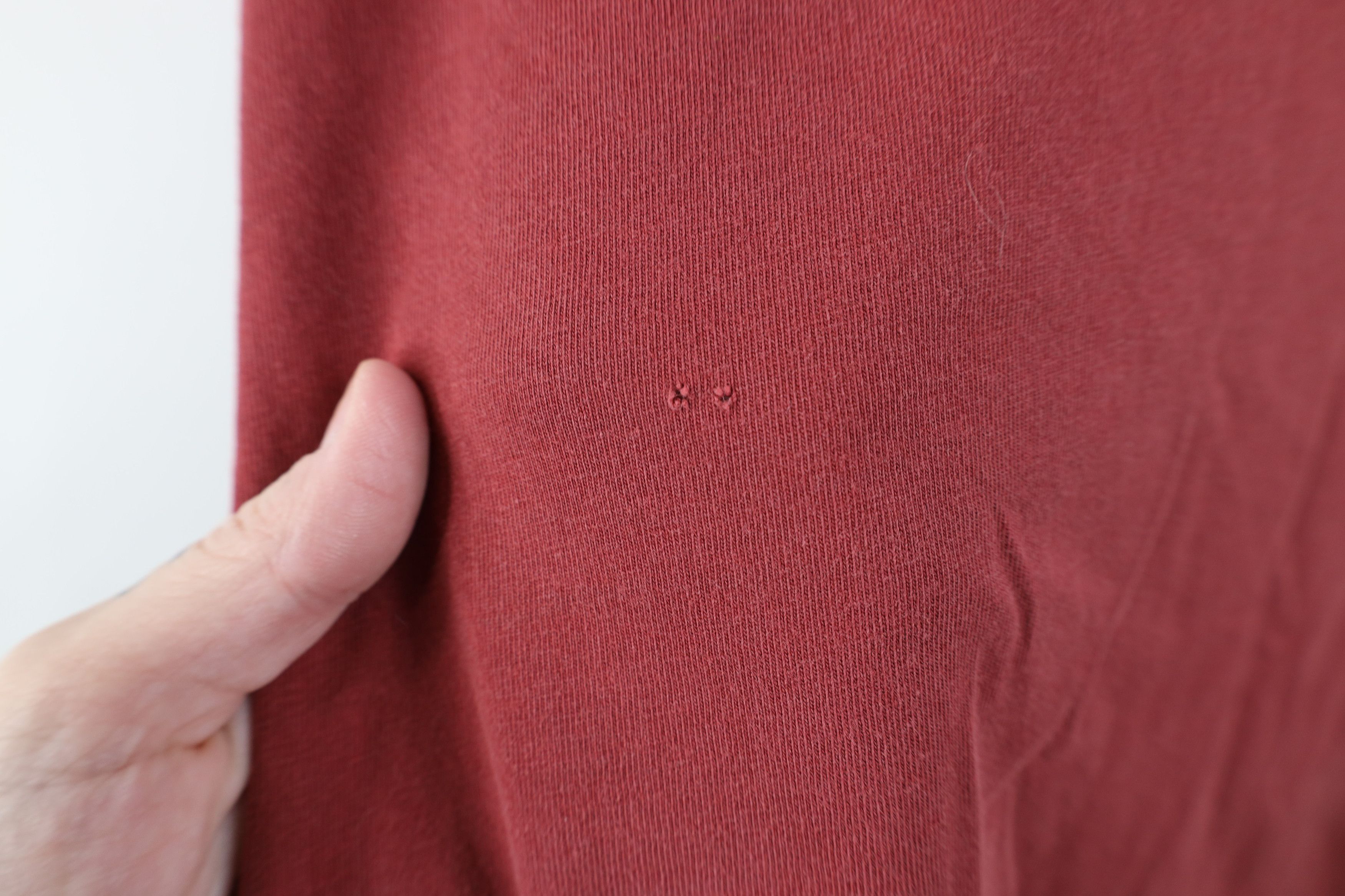 Woolrich Woolen Mills Vintage 90s Woolrich Heavy Stonewash Long Sleeve T-Shirt Red Size US XL / EU 56 / 4 - 9 Thumbnail