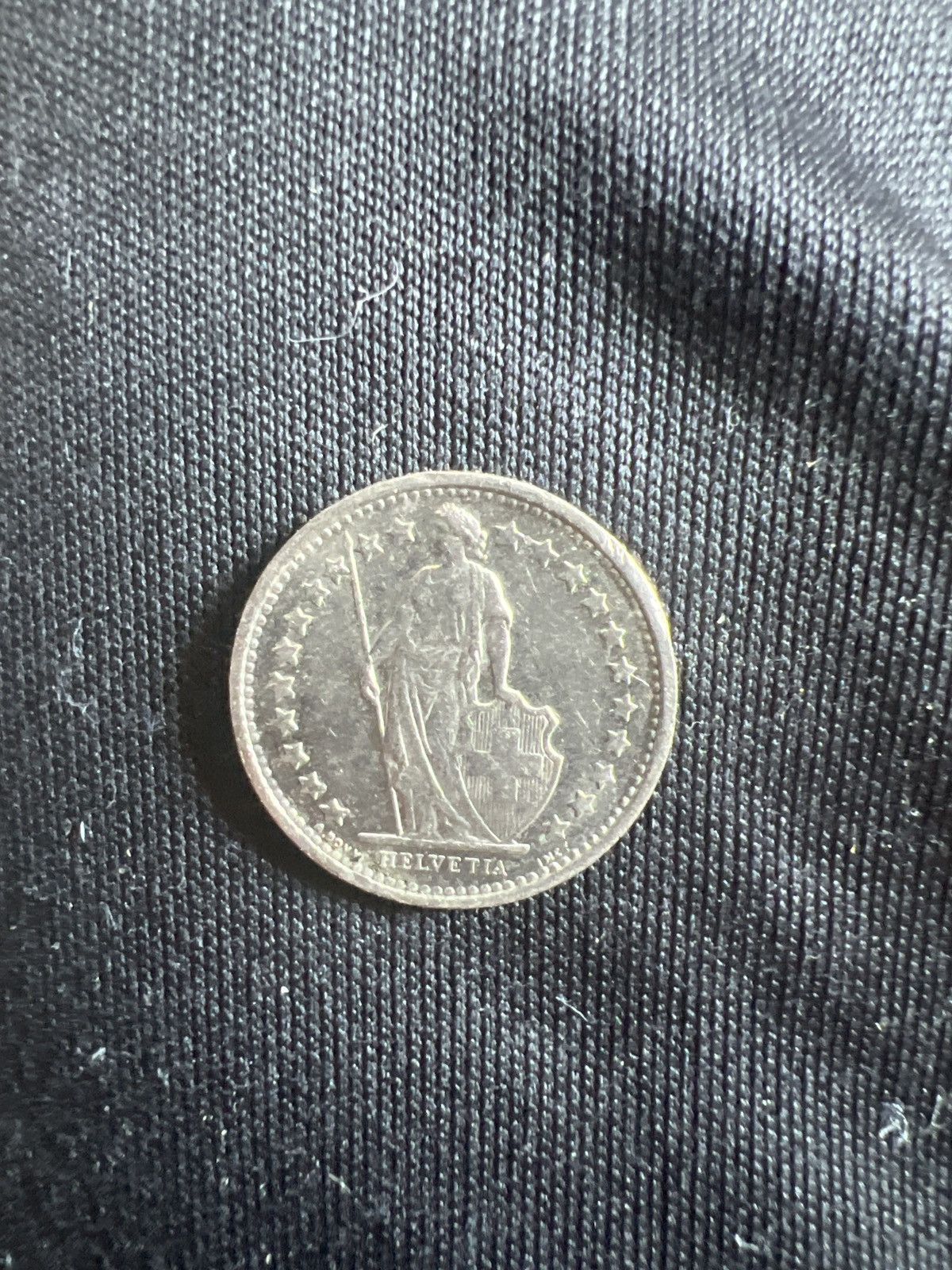 Vintage 1974 Swiss Franc Coin Size ONE SIZE - 1 Thumbnail