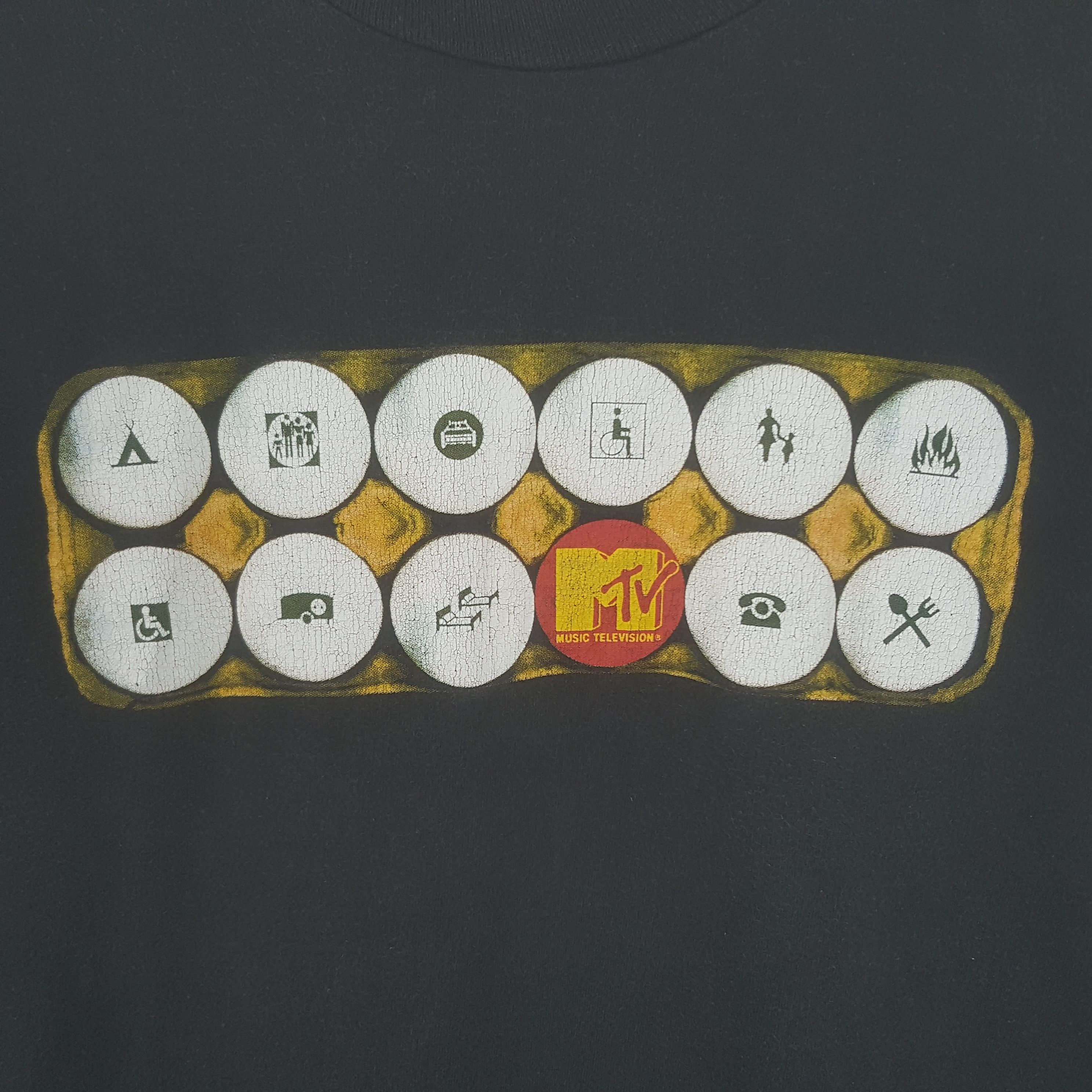 Mtv × Vintage Vintage MTV Music Television American Promo T-shirt Size US L / EU 52-54 / 3 - 2 Thumbnail