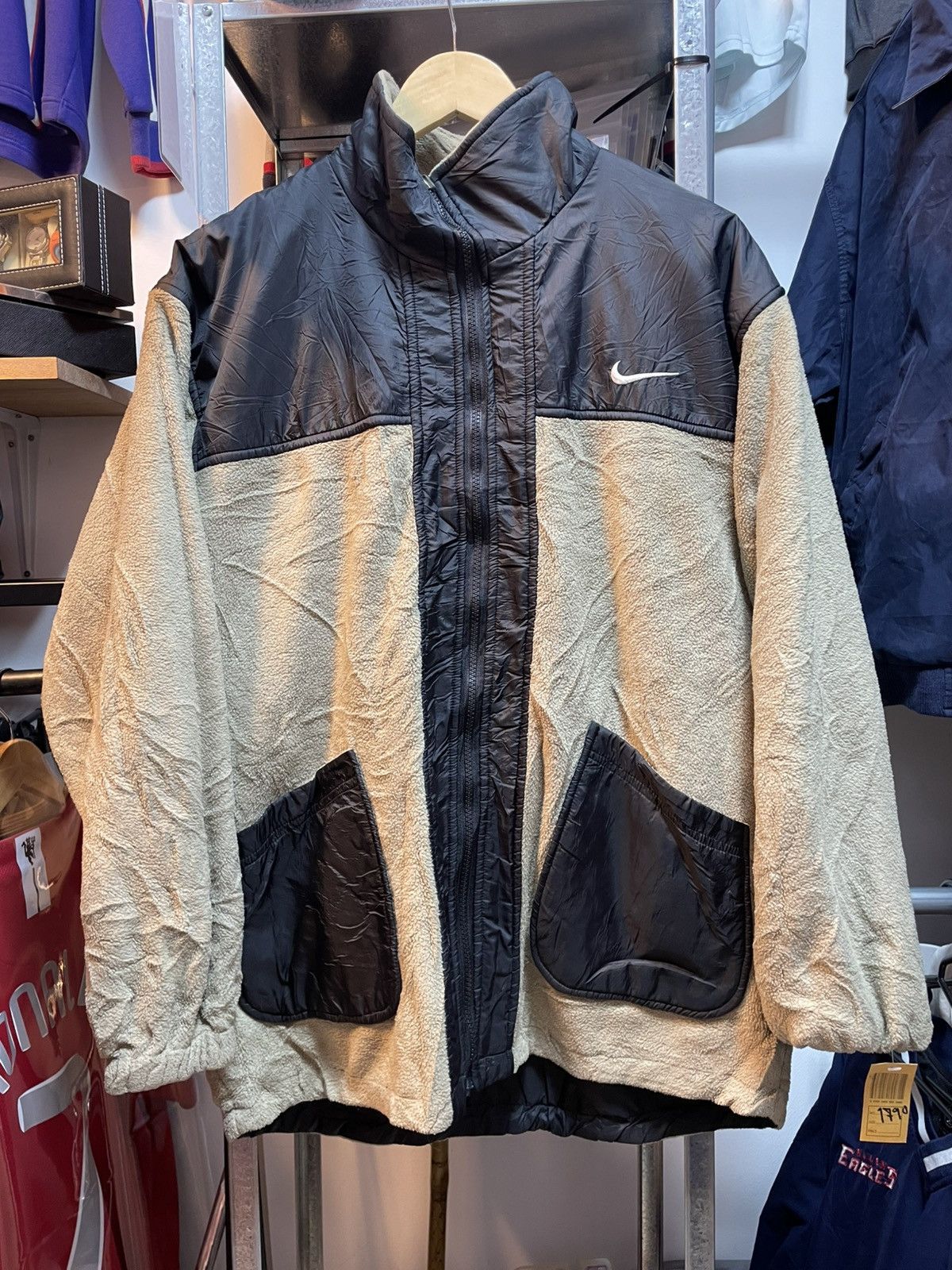 Nike Vintage Nike Fleece Jacket Size US XL / EU 56 / 4 - 1 Thumbnail