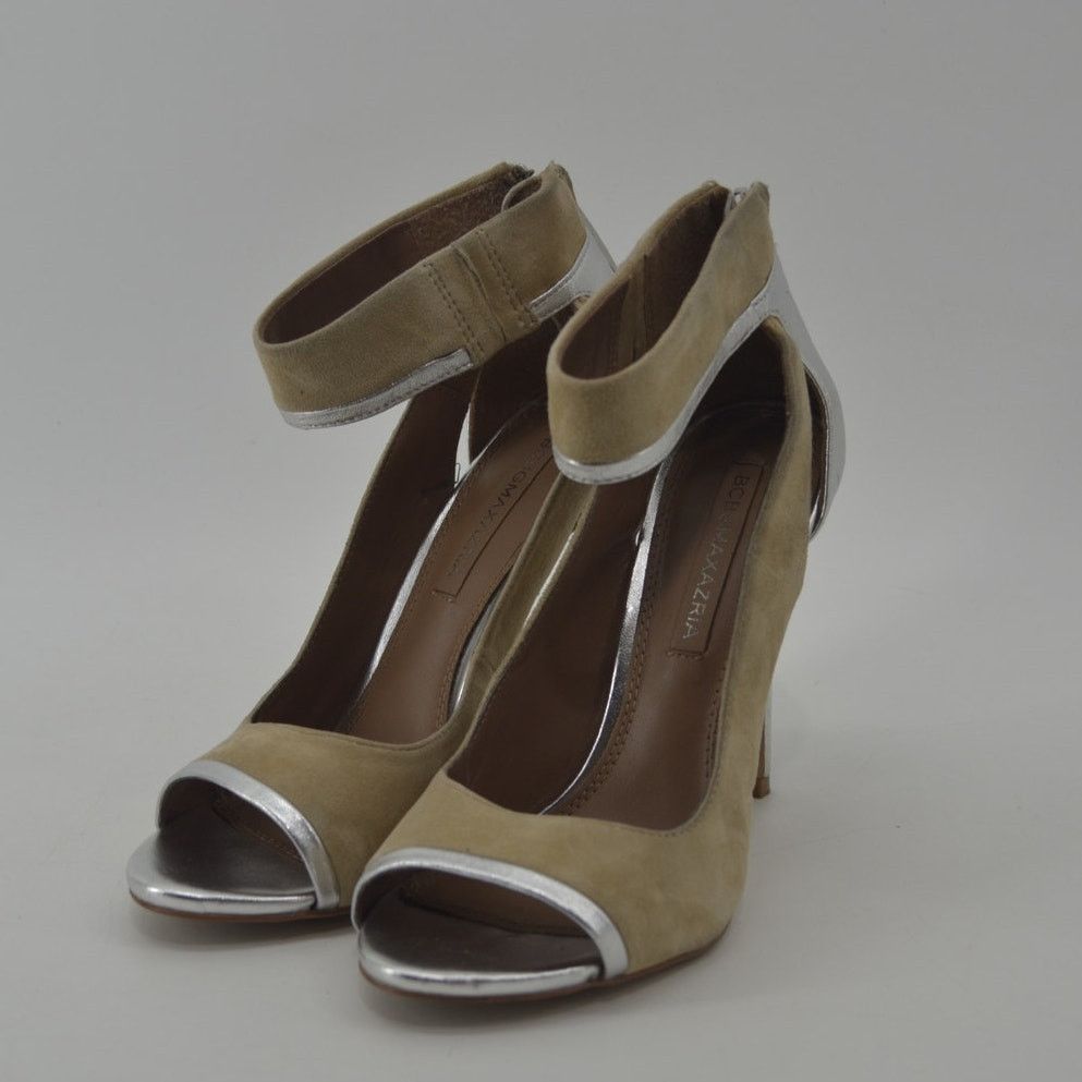 Bcbgmaxazria BCBG Maxazria Silver Metallic Suede Goat Leather EU 37 US 7 Size US 6.5 / IT 36.5 - 13 Thumbnail
