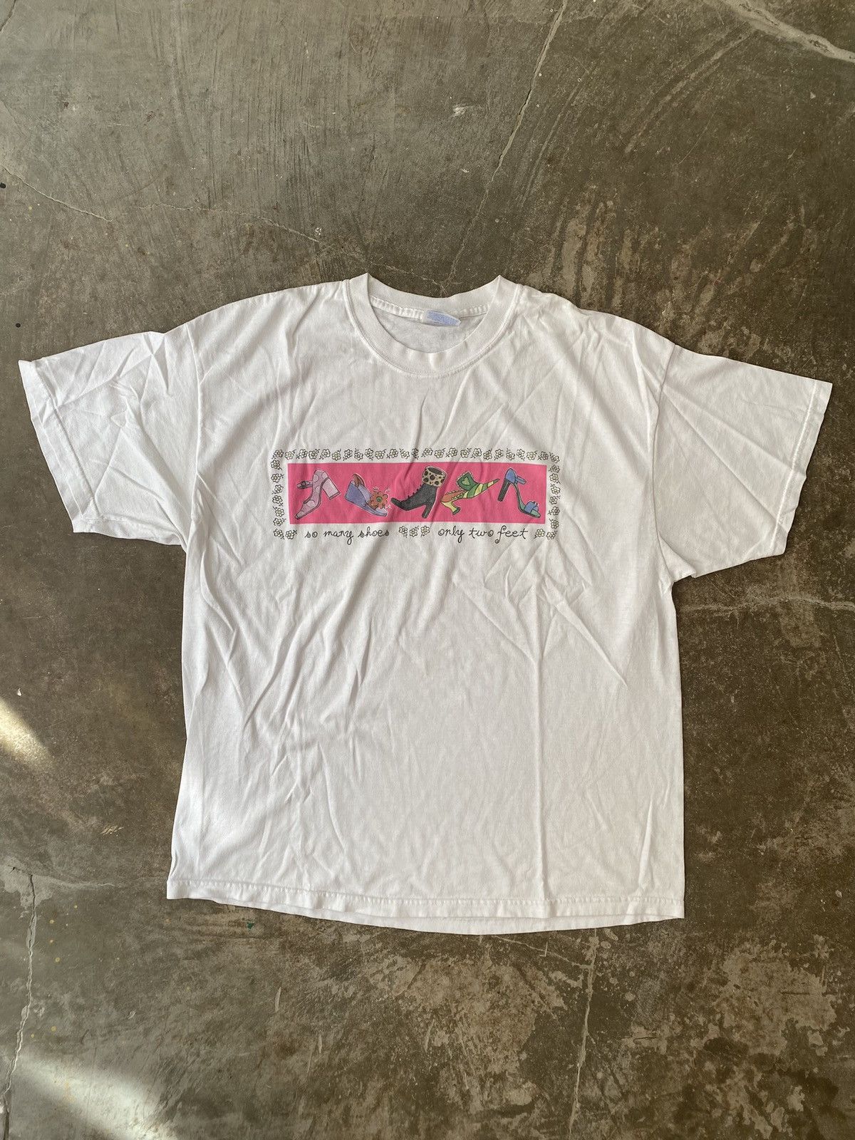 Vintage Vintage So Many Shoes Only Two Feet Tee Kapital Needles Size US XL / EU 56 / 4 - 1 Thumbnail