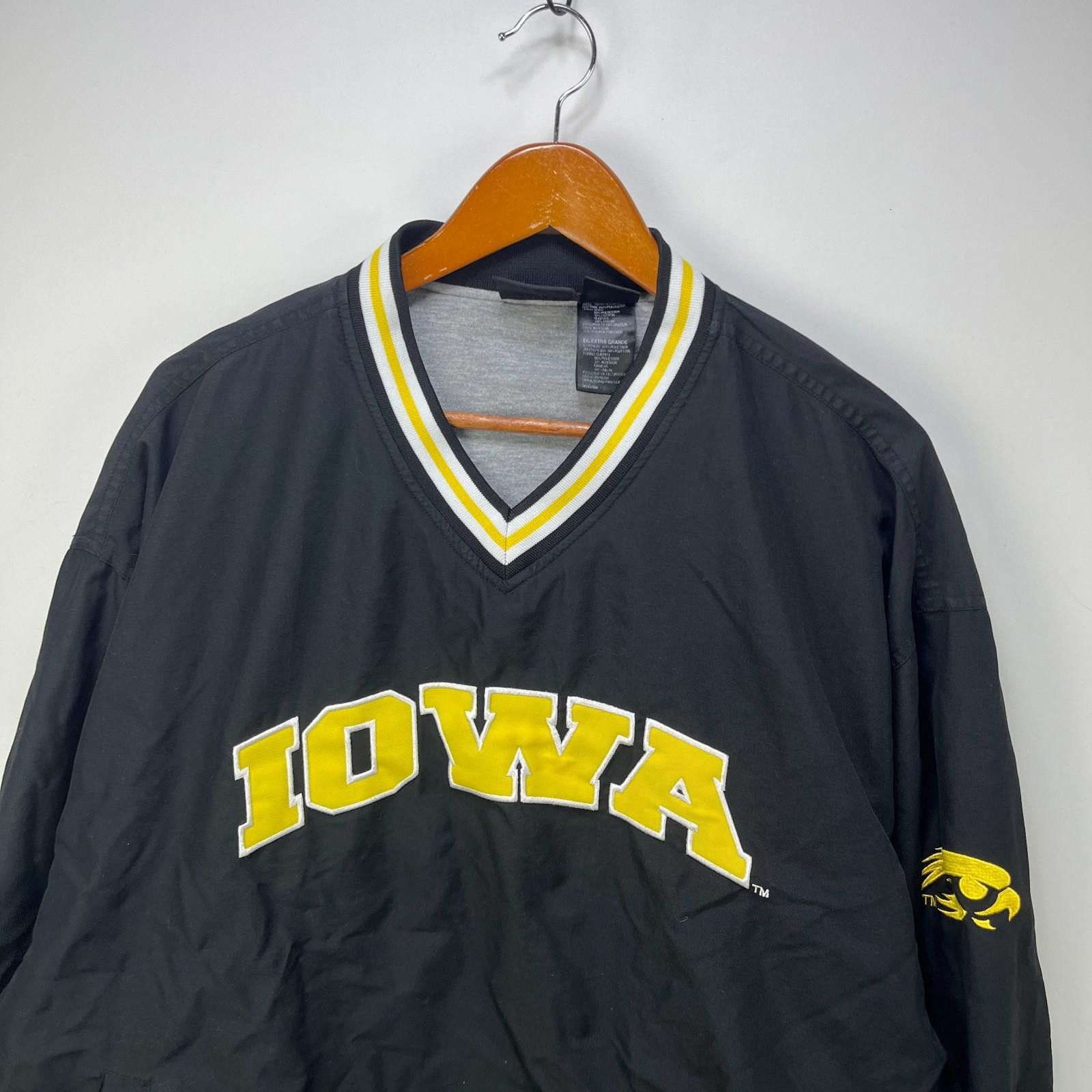 Other Vintage 90s Iowa Hawkeyes Pullover Windbreaker Jacket XL Size ONE SIZE - 2 Thumbnail