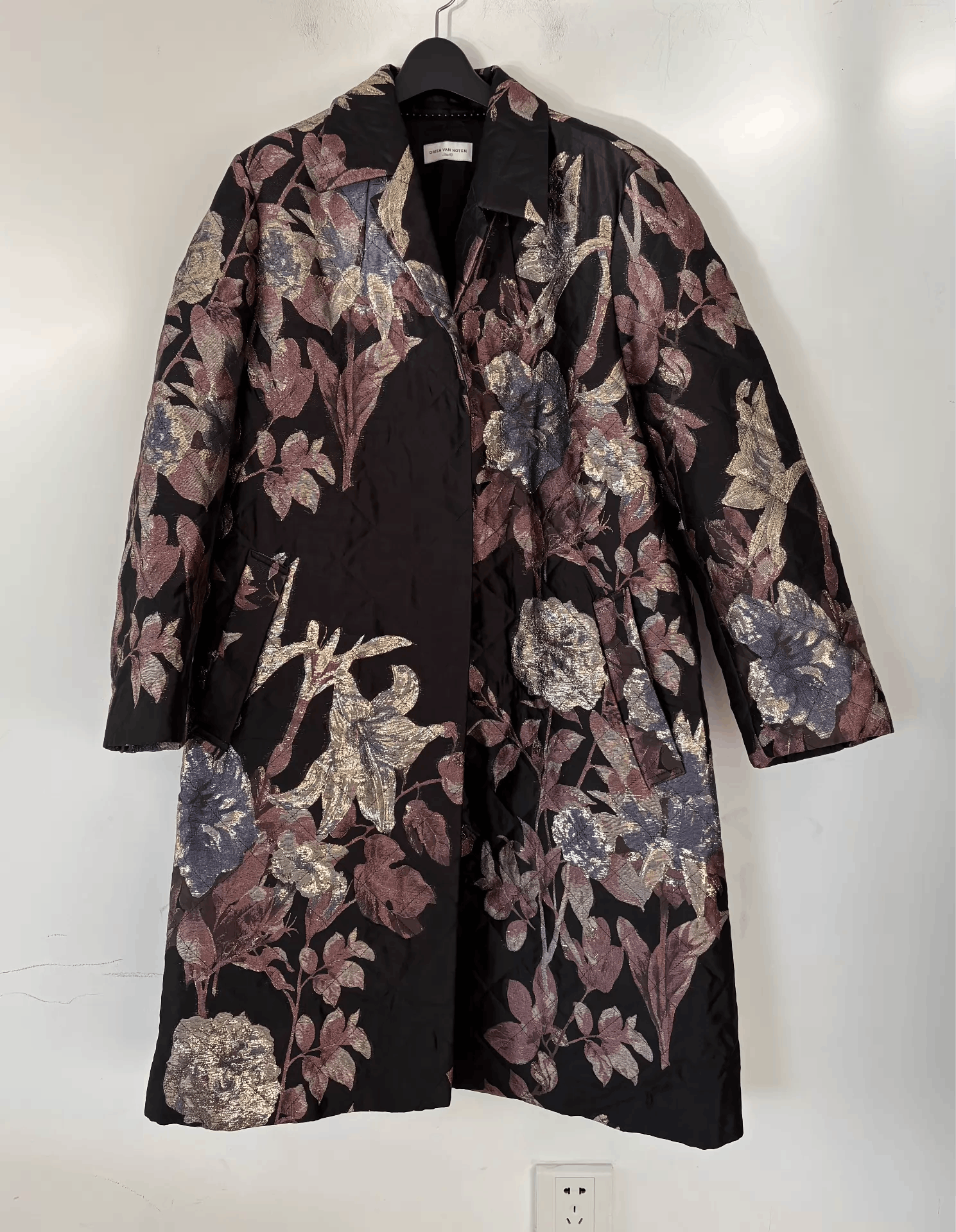 Dries Van Noten Dries Van Noten Women's Quilted LightPadded JacquardCoat Ｑ21 Size L / US 10 / IT 46 - 1 Thumbnail