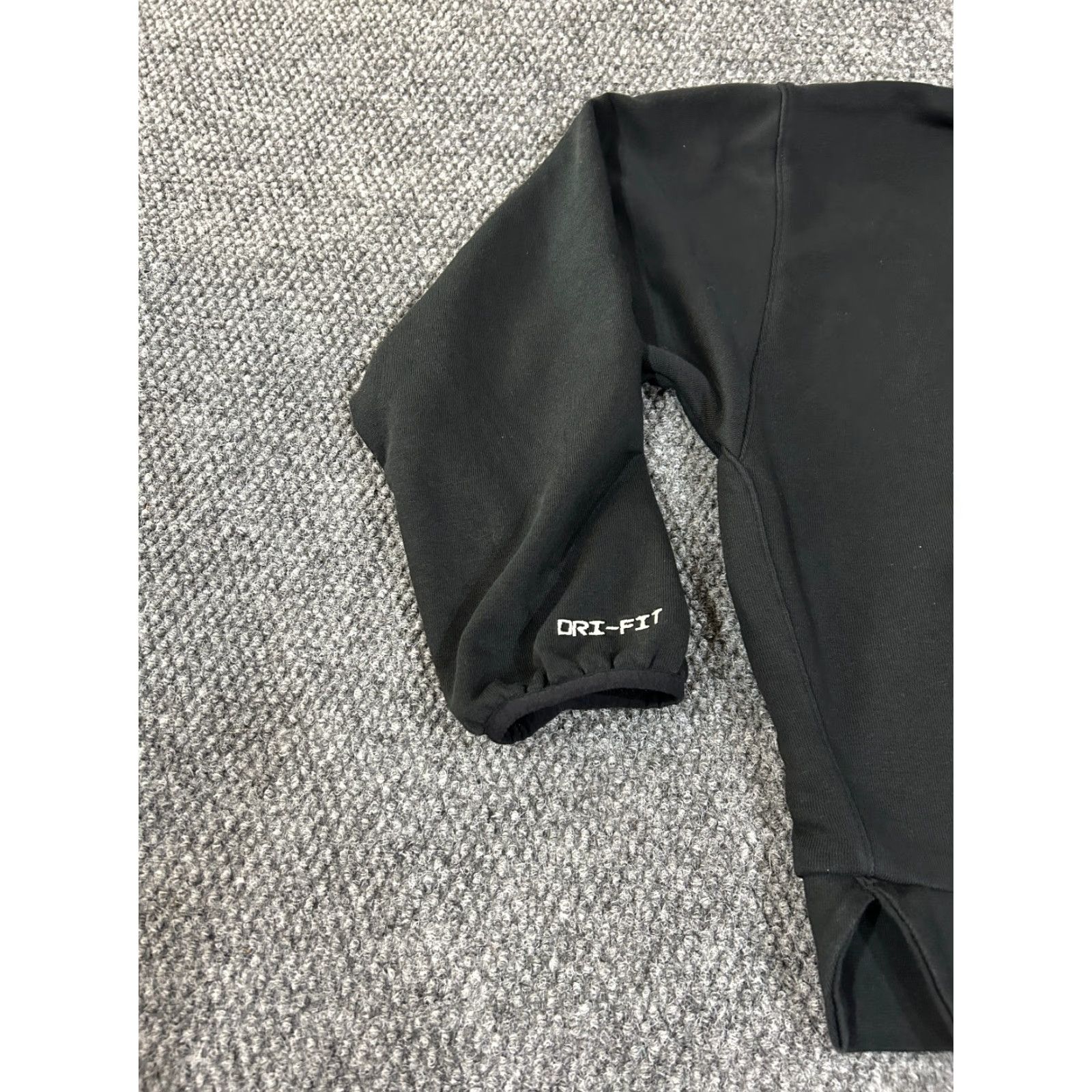 Nike Nike Hoodie Womens L Black Dri-FIT Pullover Logo Athletic Casual Hooded Pullover Long Sleeve Size L / US 10 / IT 46 - 3 Thumbnail