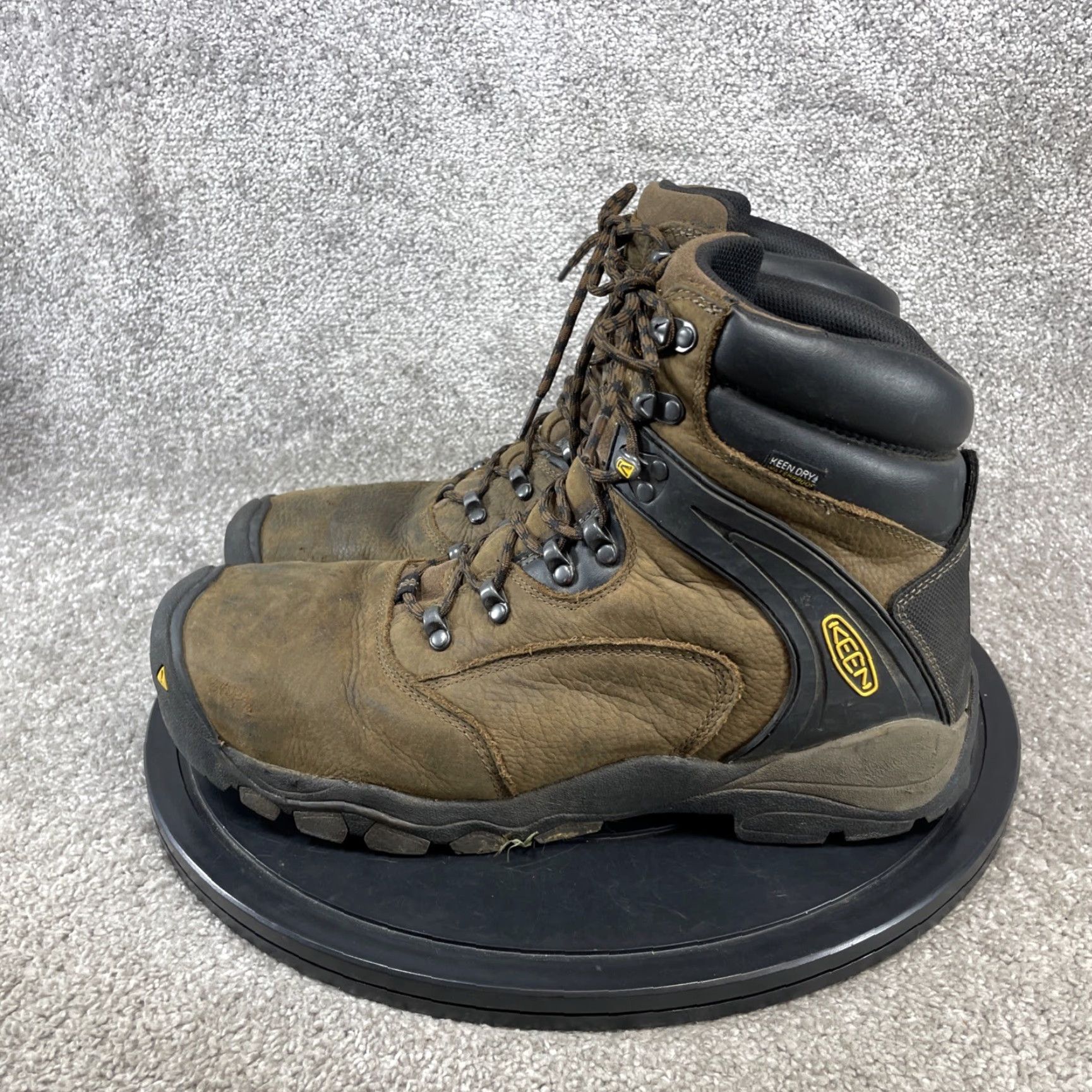 KEEN Keen Boots Mens Size 14 D Louisville Steel Toe Work Cascade Brown Leather Size US 14 / EU 47 - 5 Thumbnail