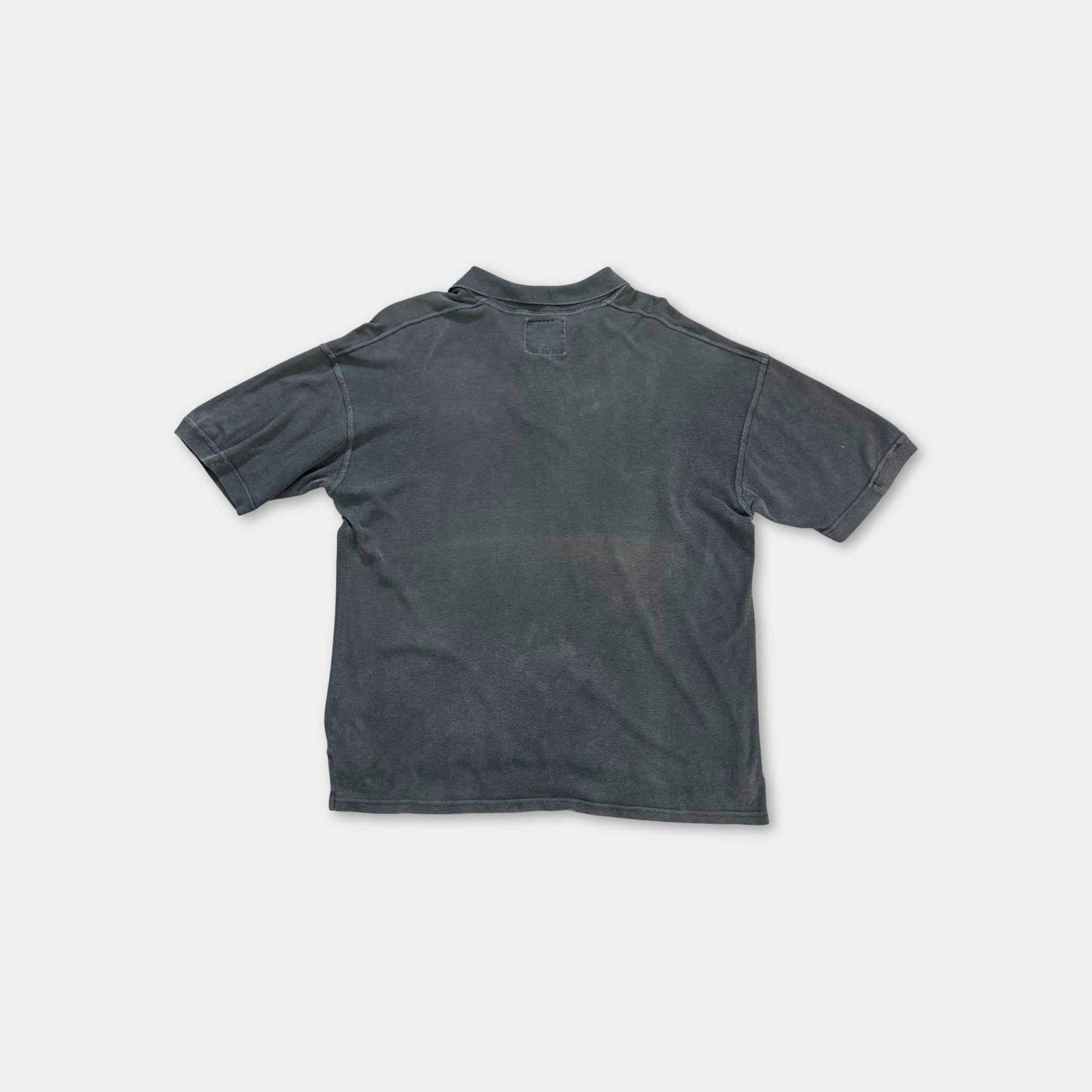 Moschino Moschino Vintage Grey Washed Graphic Polo Size US XL / EU 56 / 4 - 5 Thumbnail