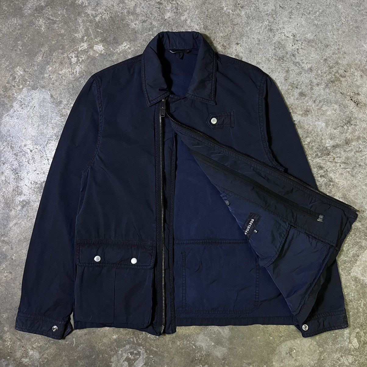 Other NYUZELESS Japan - Down-Lined Rider Jacket - Navy Blue Size US L / EU 52-54 / 3 - 10 Thumbnail