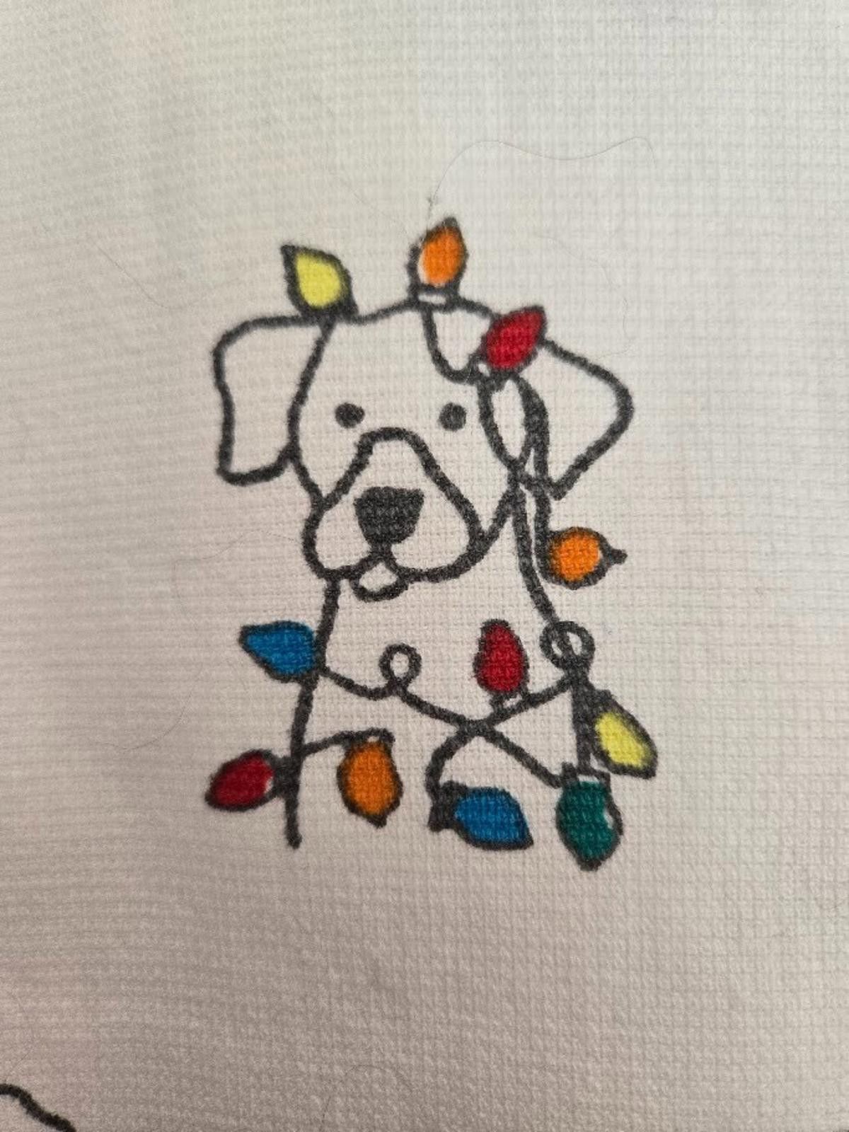 Other Novogratz Dish Towels Set of 2 Dog Stocking White Cotton NWT Size ONE SIZE - 2 Thumbnail