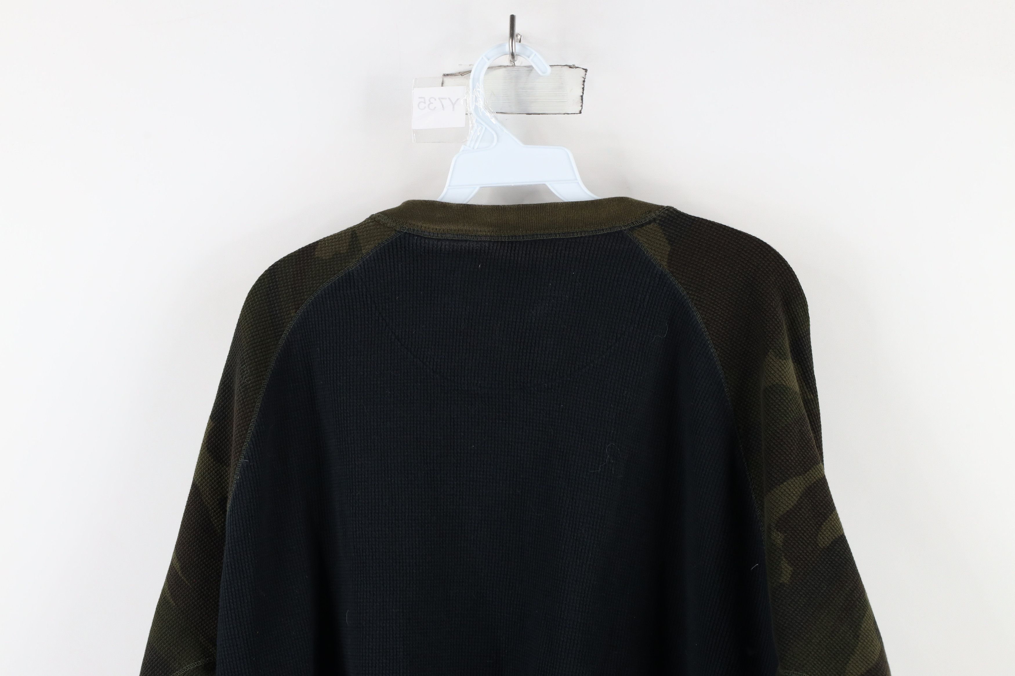 Vintage Vintage 90s Streetwear Waffle Knit Long Sleeve T-Shirt Size US XL / EU 56 / 4 - 9 Thumbnail