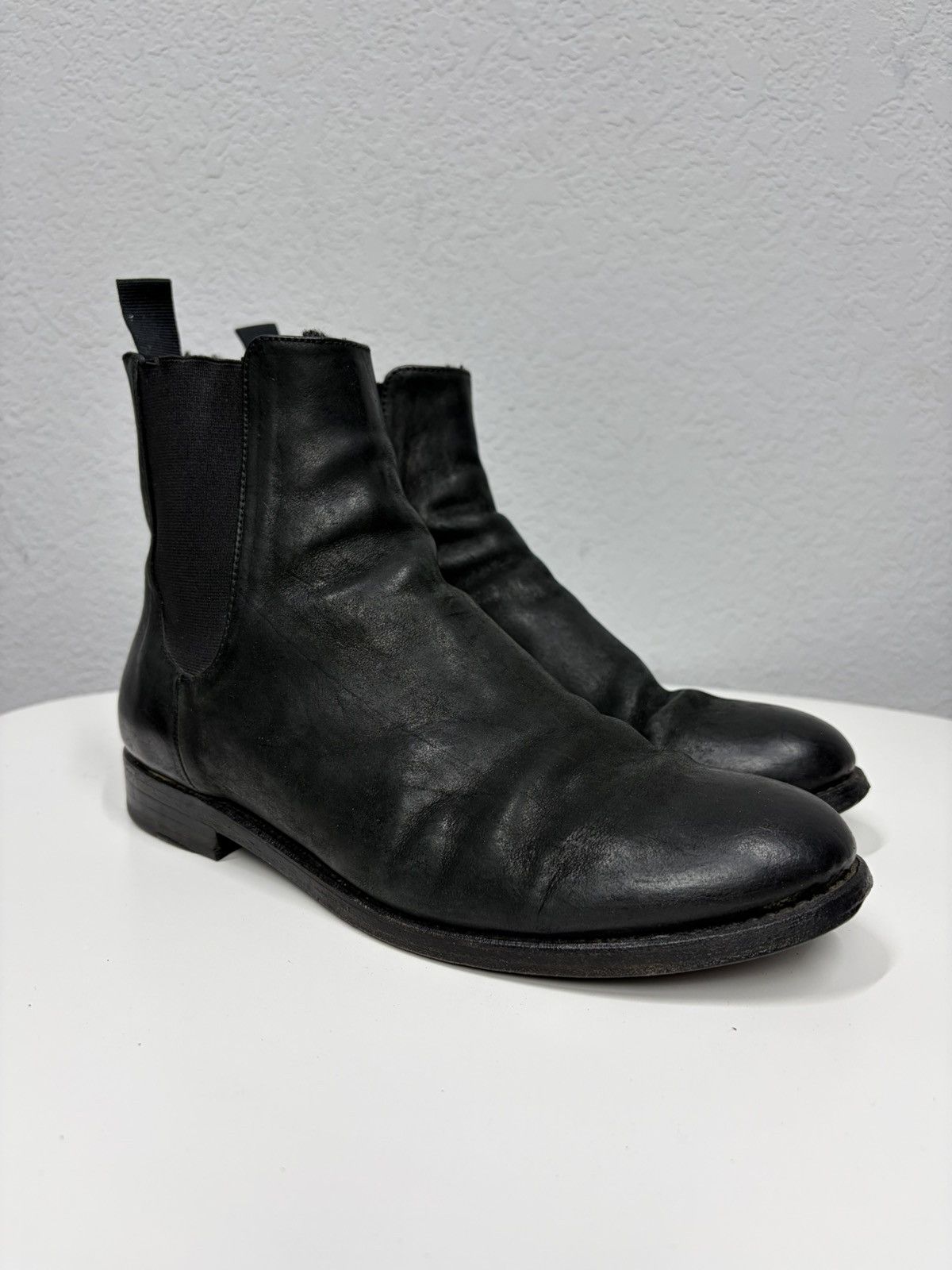 The Last Conspiracy Vintage 00s Guidi CCP Style Distressed Leather Biker Boots Size US 8 / EU 41 - 8 Thumbnail