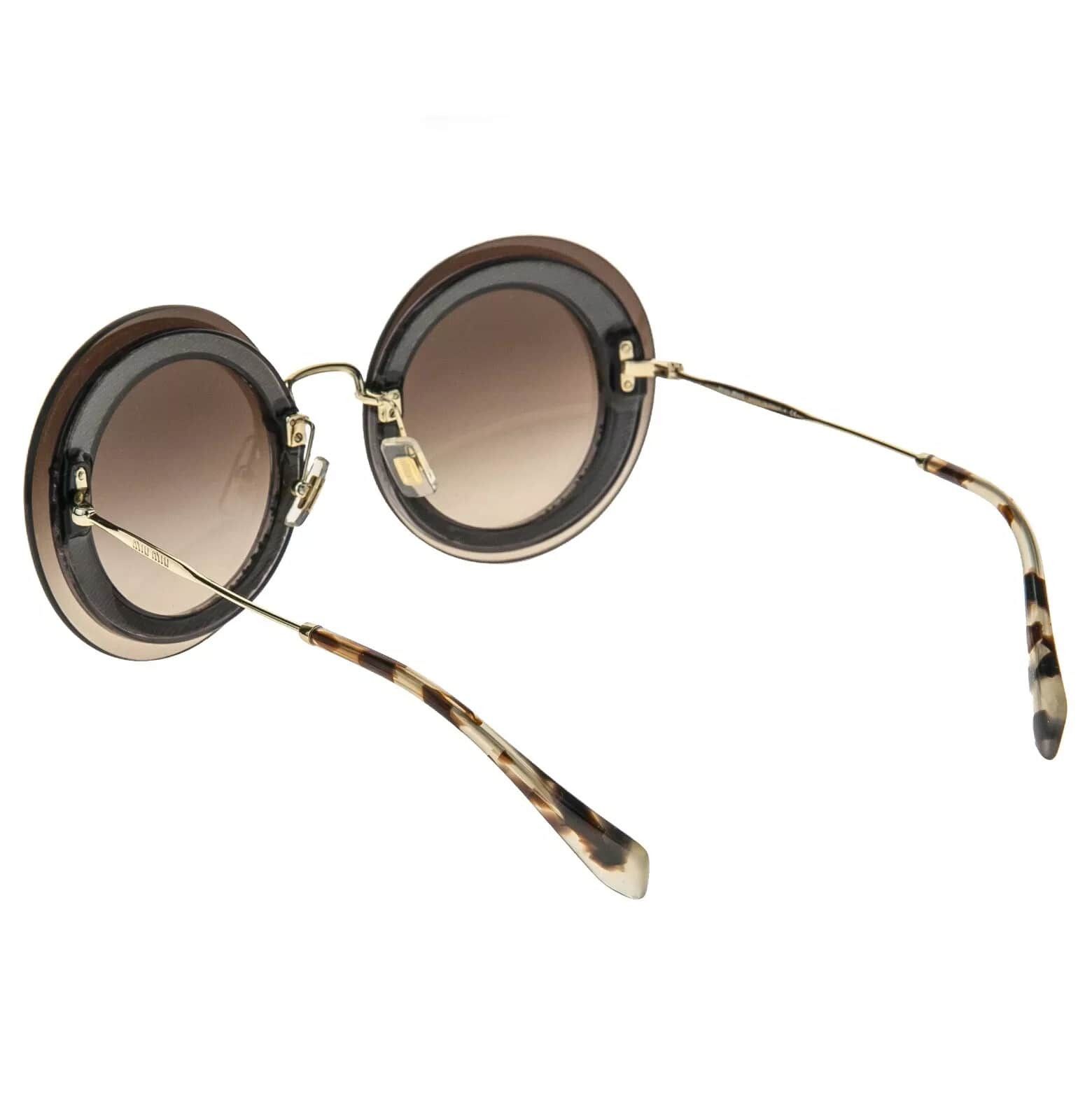 Miu Miu MIU MIU REVEAL MU10RS Gold Brown Glitter Fashion 10R Size ONE SIZE - 9 Thumbnail
