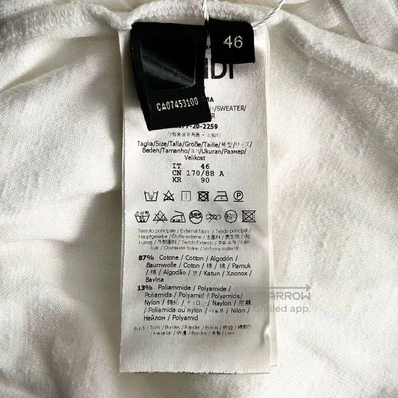 Fendi FENDI Logo Print Crewneck Long Sleeve Sweater. Size US M / EU 48-50 / 2 - 6 Thumbnail