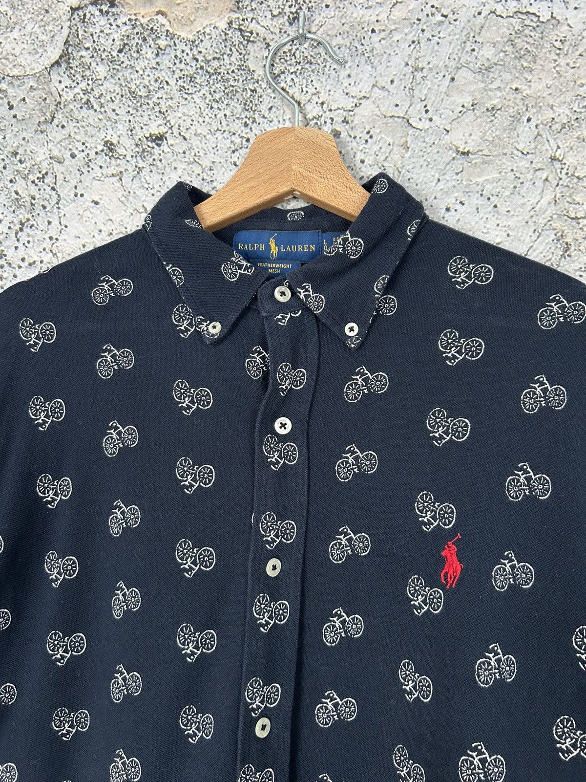 Polo Ralph Lauren Vintage Polo Ralph Lauren Cycling Shirt 90s Luxury Elegant Size US L / EU 52-54 / 3 - 3 Thumbnail