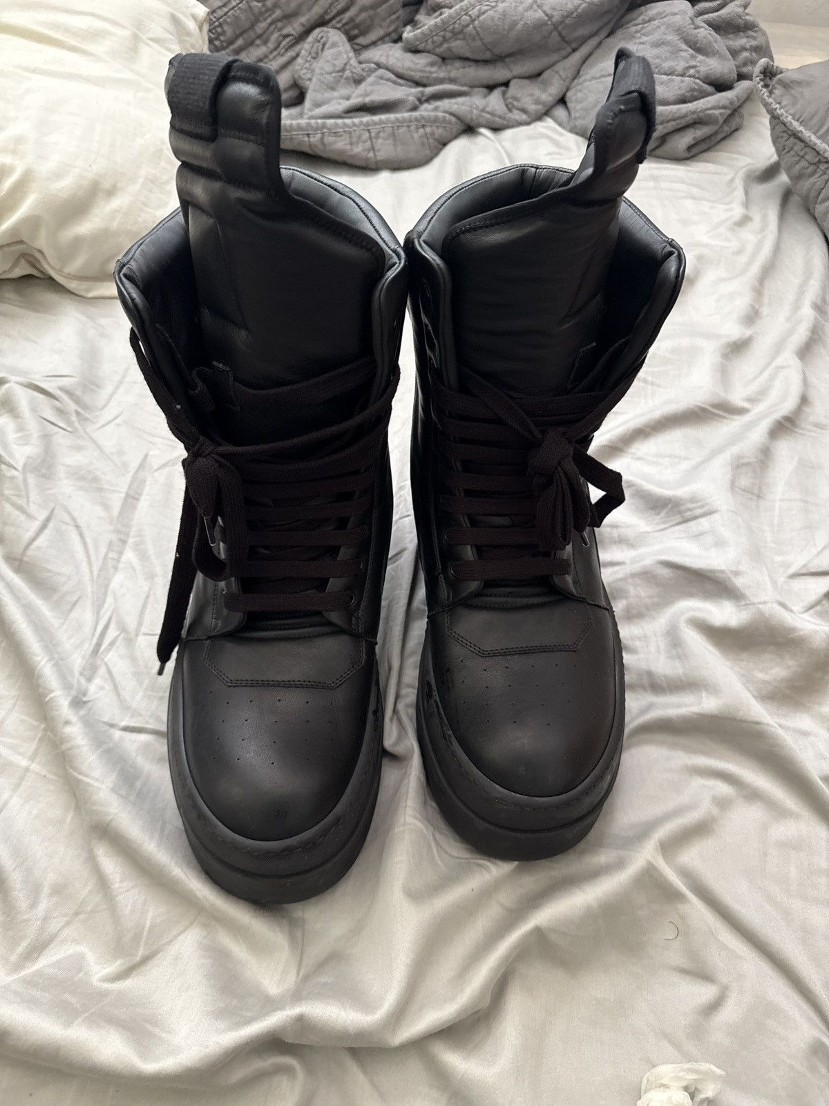 Rick Owen's SS25 Black Hollywood Mega GeoBasket