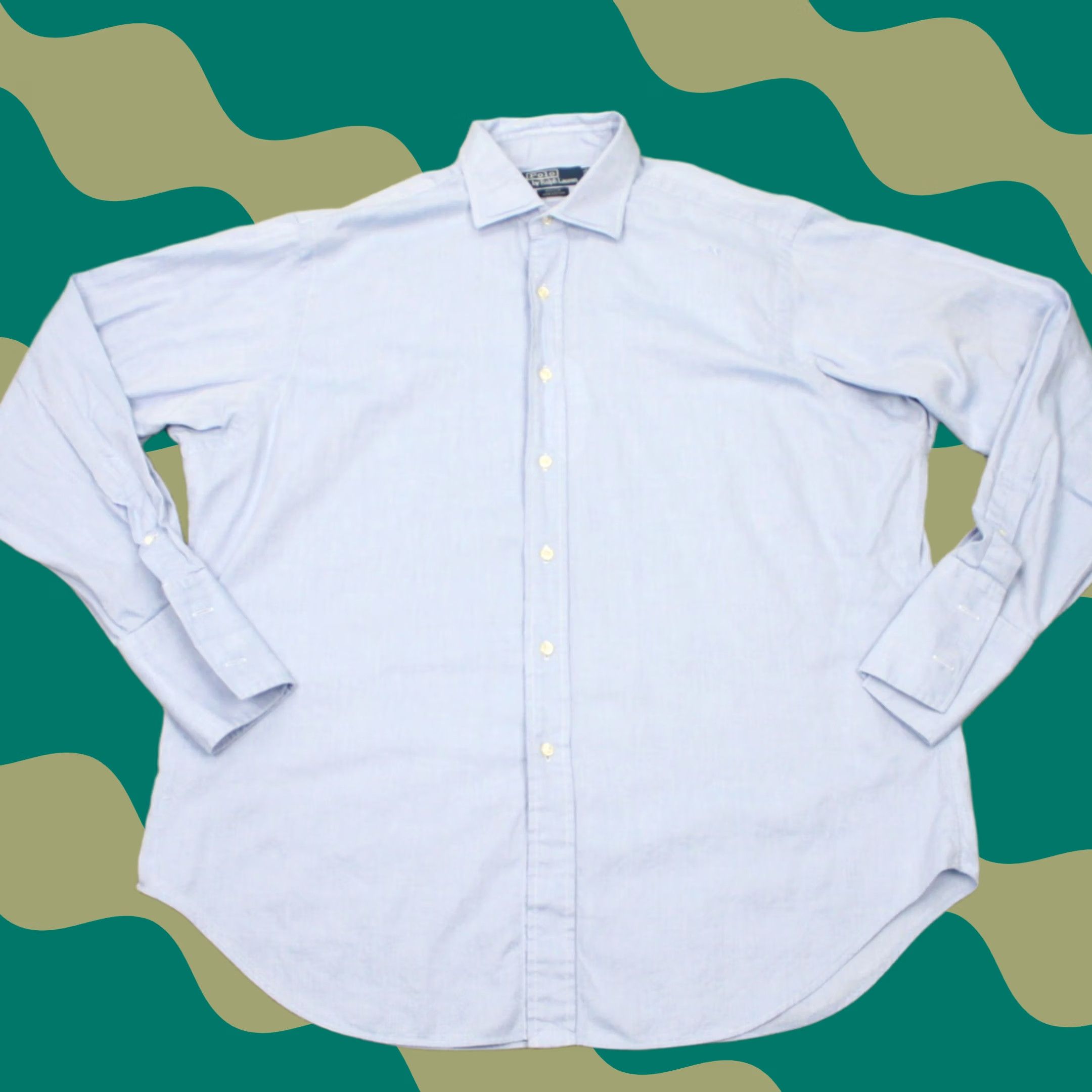 Polo Ralph Lauren Polo Ralph Lauren Mens Button Long Sleeve Shirt Blue Cotton 17 1/2 35 Size US XXL / EU 58 / 5 - 1 Thumbnail