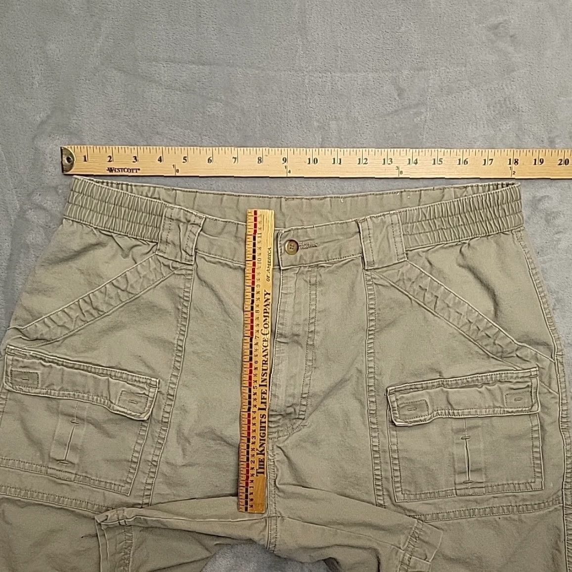 Alexander Julian VINTAGE Alexander Julian Colours Shorts Mens 38 Green Khaki Cargo Canvas Safari Outdoors Pants Thong? Size US 38 / EU 54 - 7 Thumbnail