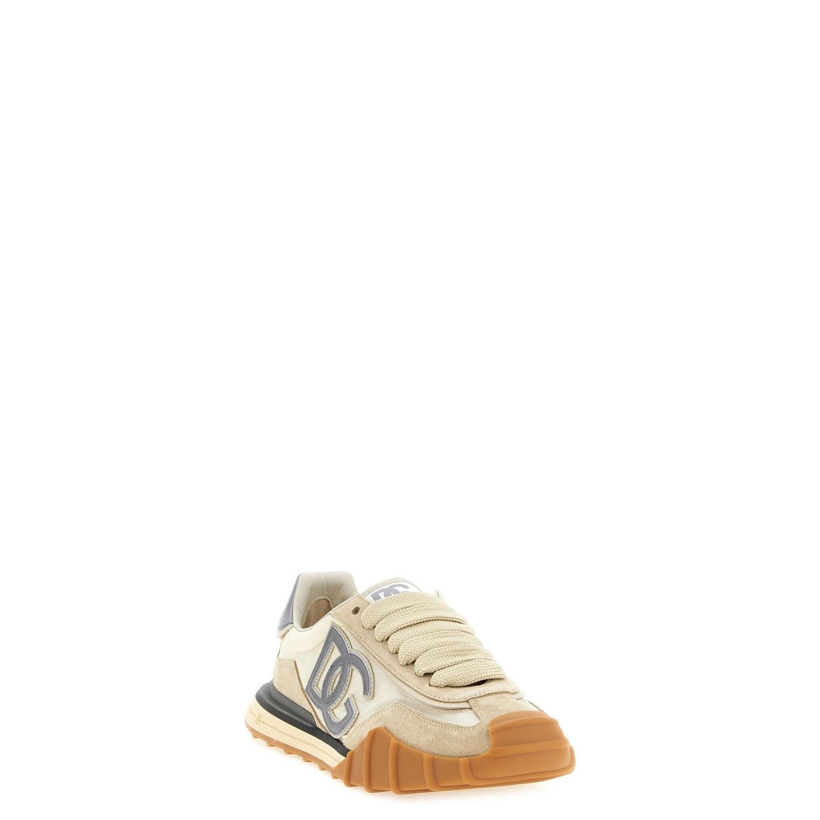 Dolce & Gabbana DOLCE&GABBANA DG Athletic Silver Leather Sneakers New & Auth Size US 9.5 / EU 42-43 - 2 Thumbnail