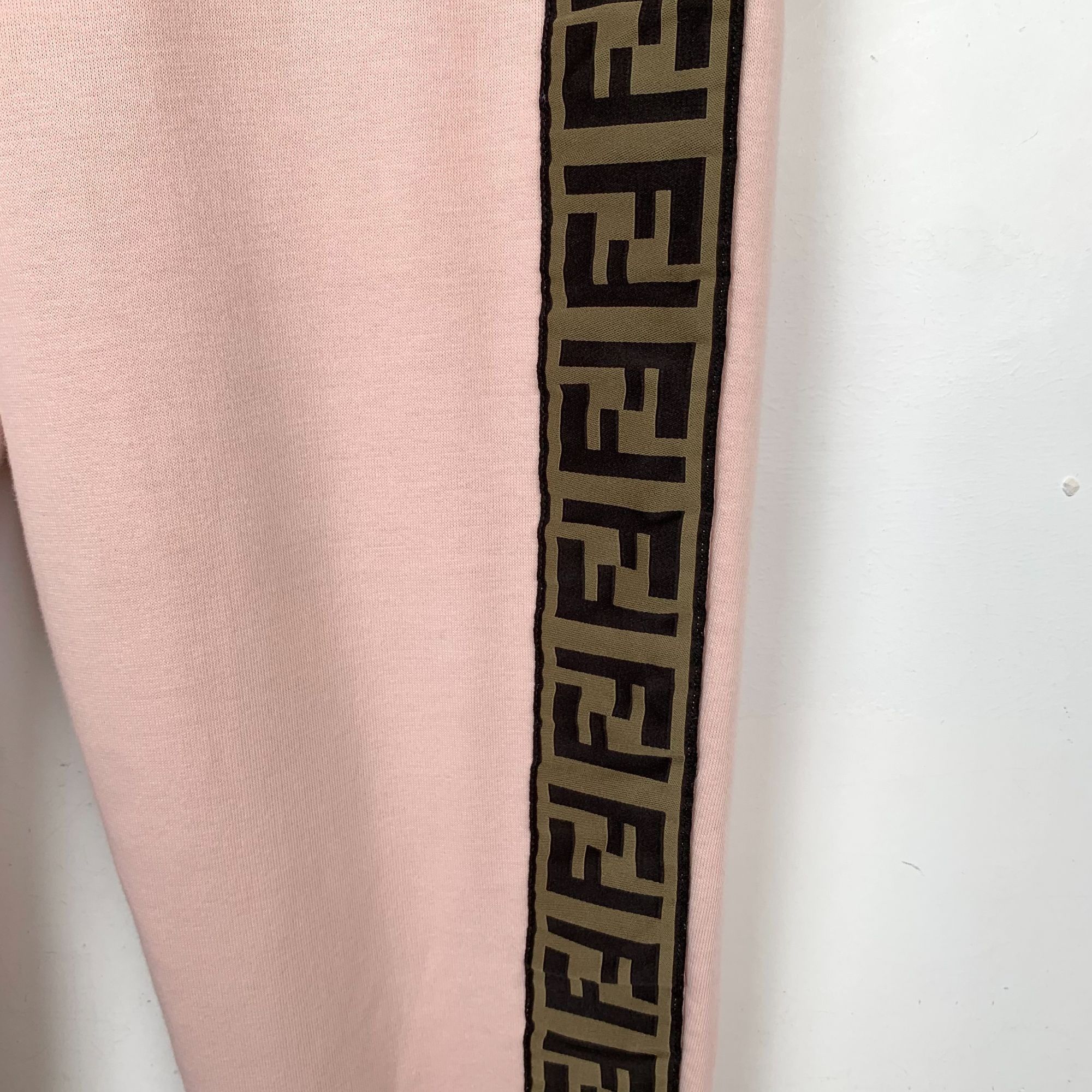 Fendi Fendi Pink Logo Side Cotton Jogger Pants (Size 40/M) Size 40" / US 18 - 6 Thumbnail