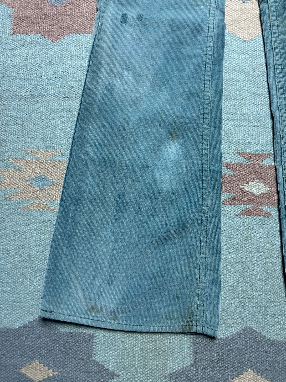 Lee 70s corduroy bell bottom pants Lee faded distressed 25x31 Size 25" / US 0 / IT 36 - 2 Thumbnail