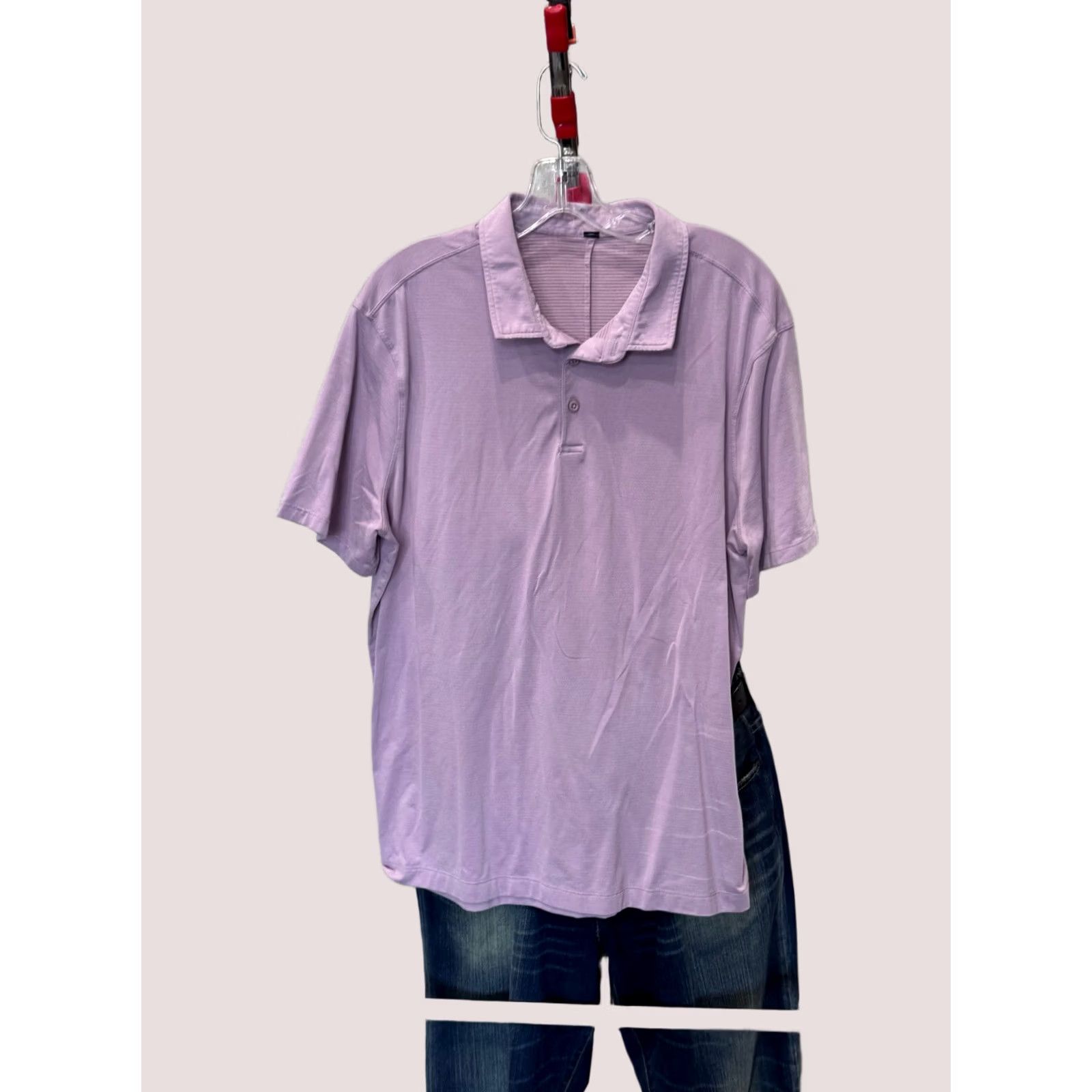 Lululemon Lululemon Lavender POLO SHIRT Extra Large Size US XL / EU 56 / 4 - 1 Thumbnail