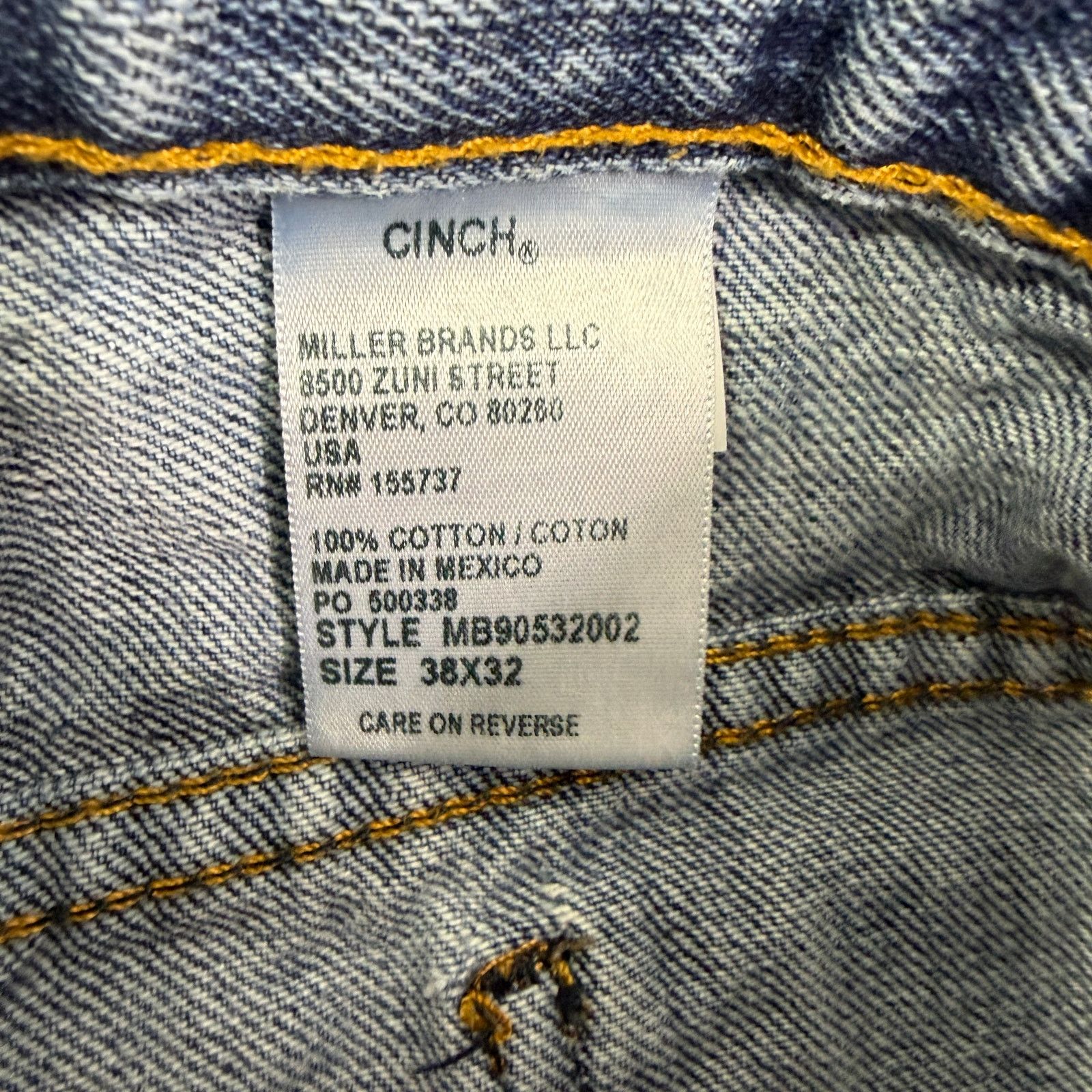 CINCH Cinch Bronze Label High Rise Slim Fit Tapered Jeans 38x32 Size US 38 / EU 54 - 6 Thumbnail