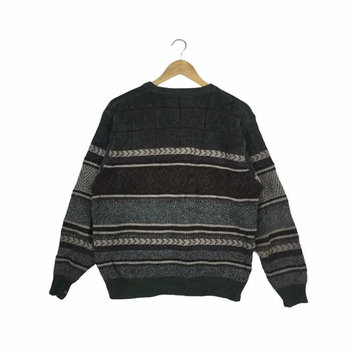 Lindbergh Vintage LINDBERGH JAPAN Aztec Striped Knitwear Sweater Size US L / EU 52-54 / 3 - 3 Thumbnail