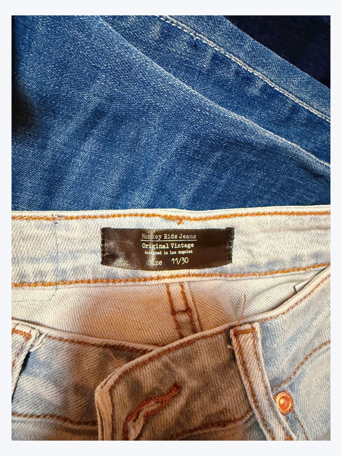 Other Monkey Ride Jeans Original Vintage – Light Wash Skinny Size 32" / US 10 / IT 46 - 7 Thumbnail
